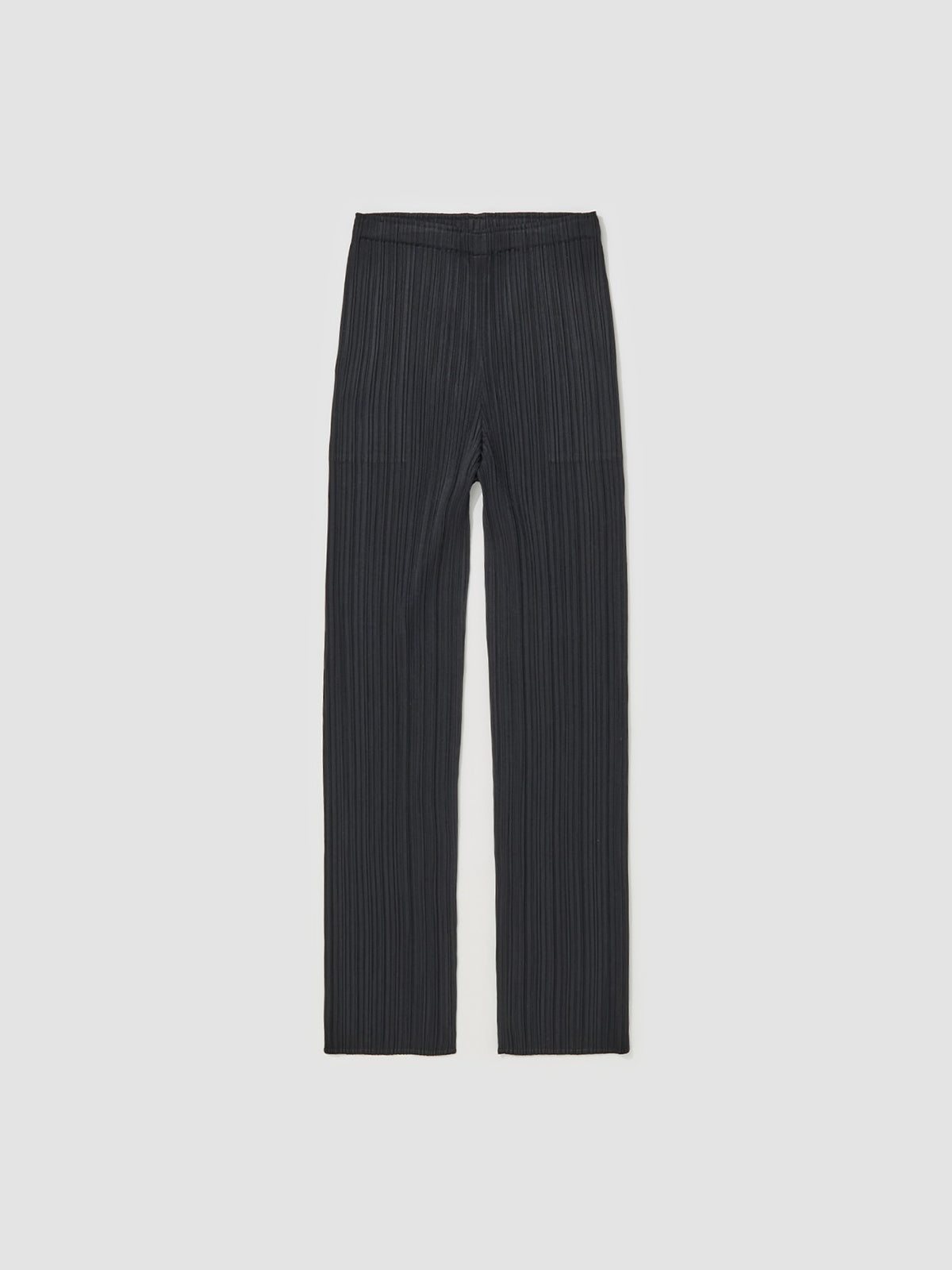 Pleated Tapered Leg Trousers in Black