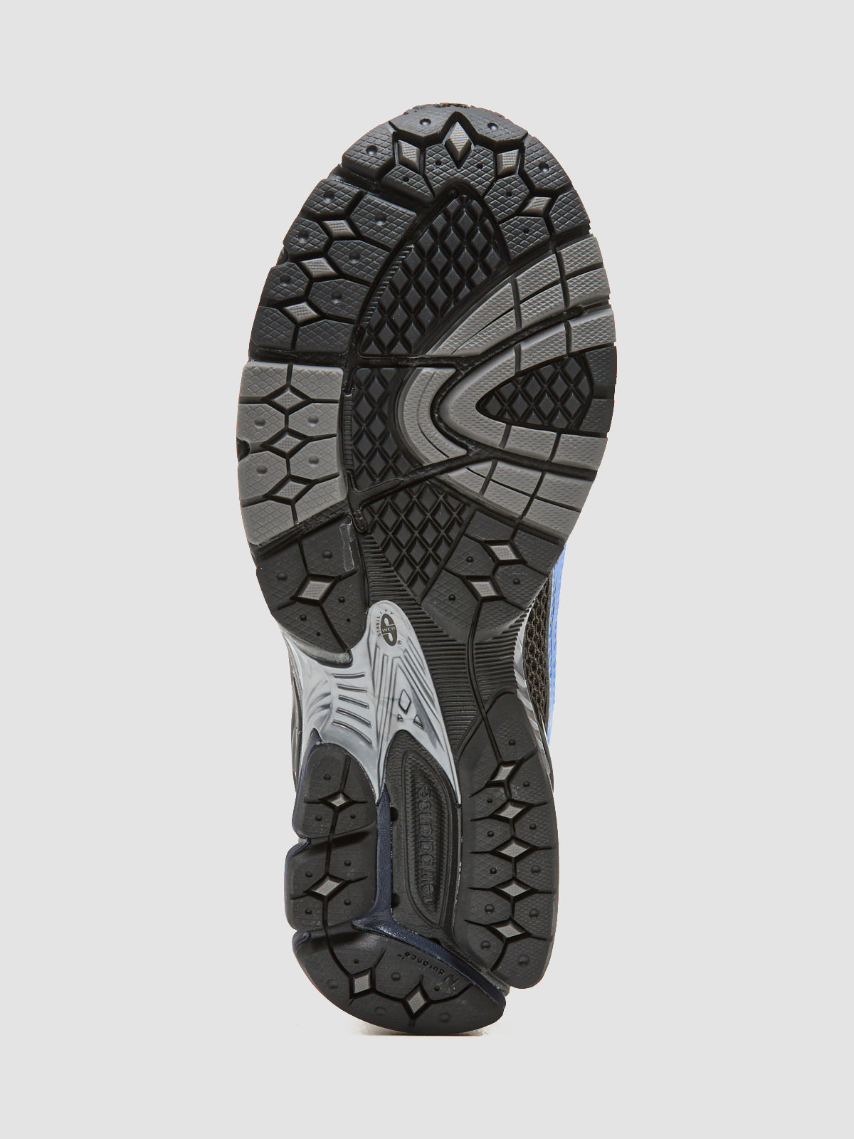 U1906 Loafers in Black Cement & Blue Gemstone