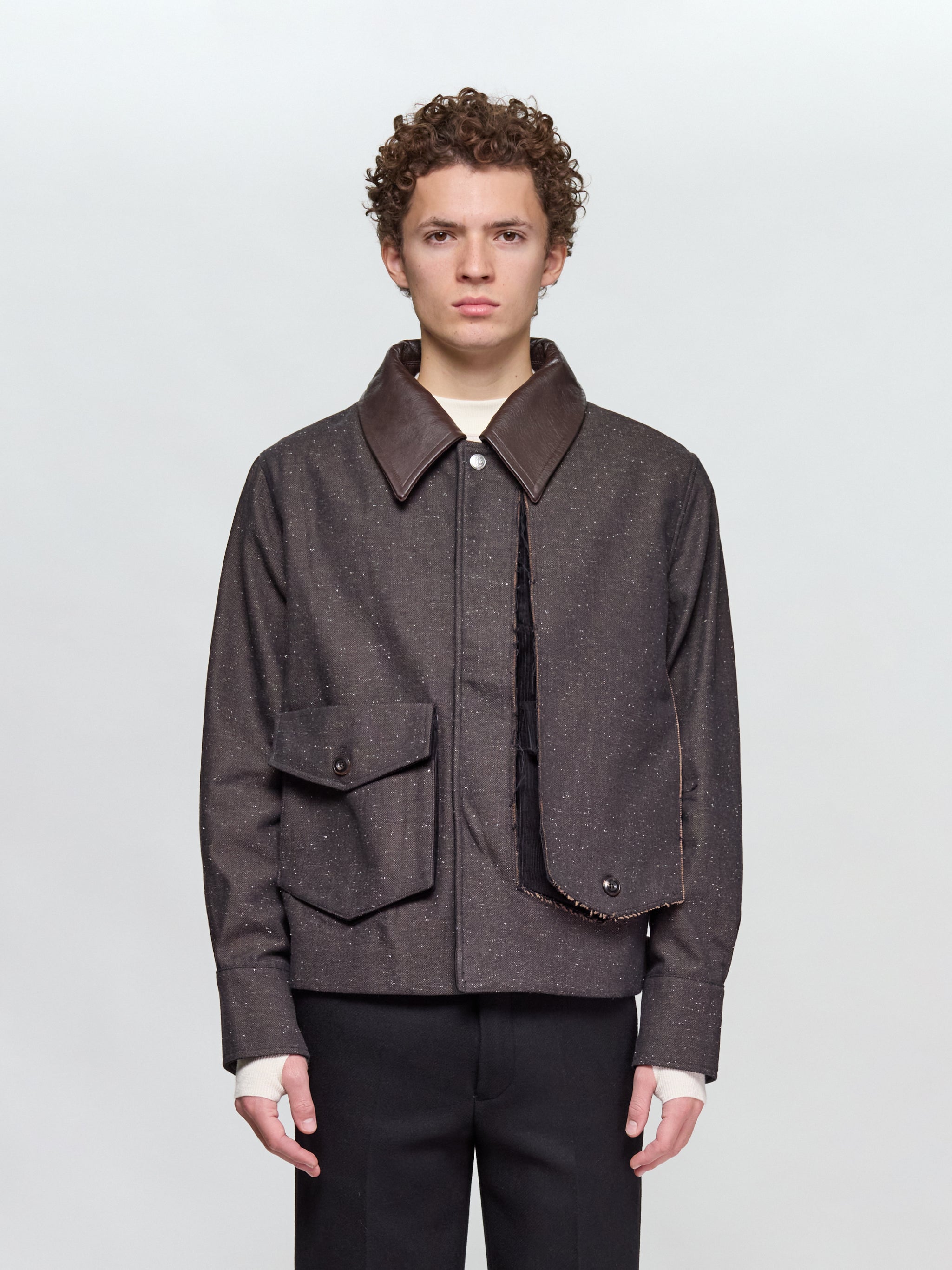 Peeled Off Jacket in Brown