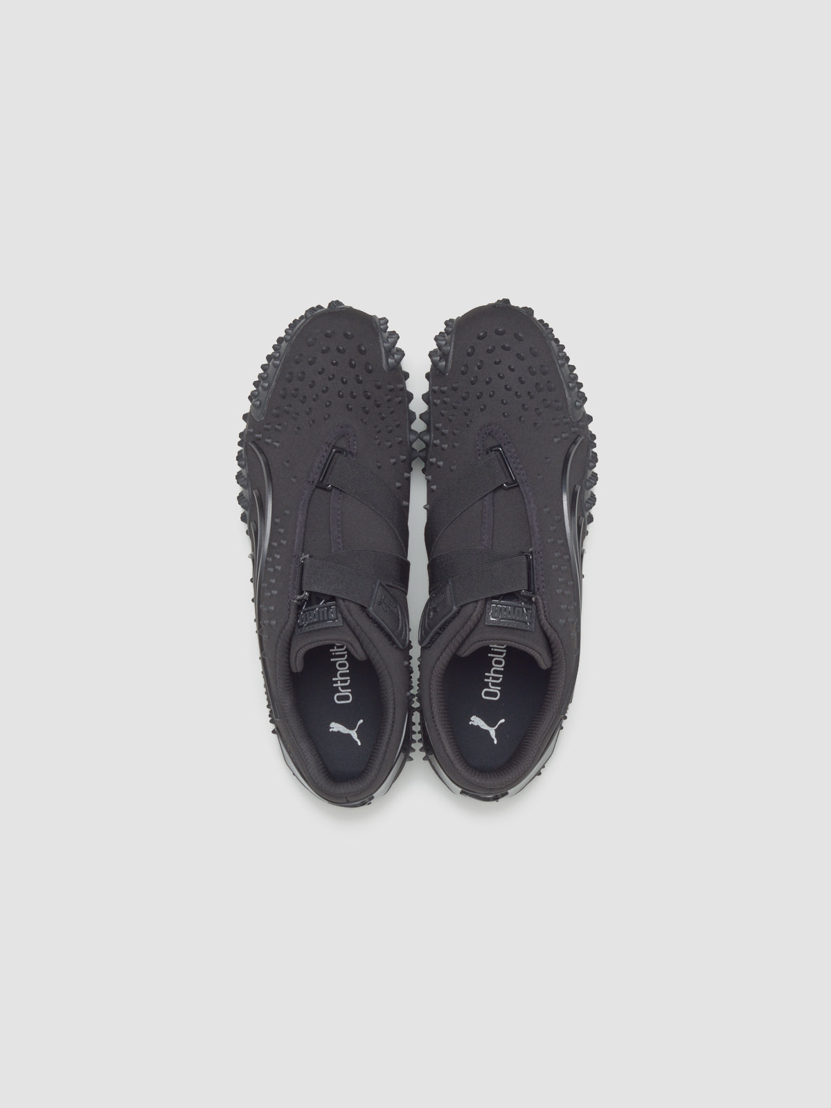 Mostro Spikes Sneaker in Black & Silver