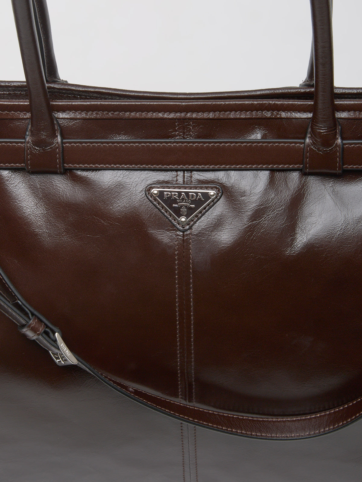 Bonnie Leather Tote Bag in Dark Brown