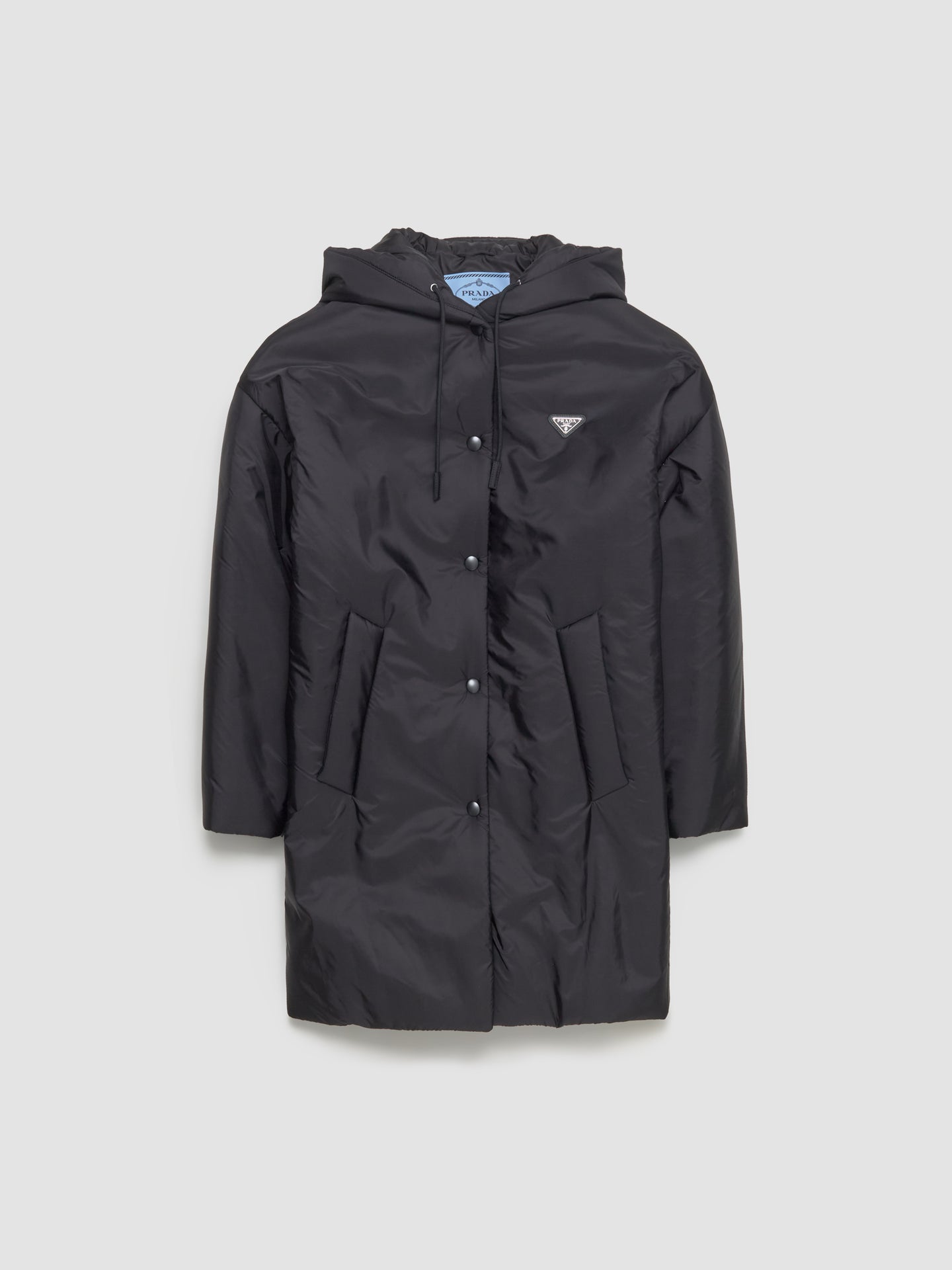 Re-Nylon Lightweight Raincoat in Black