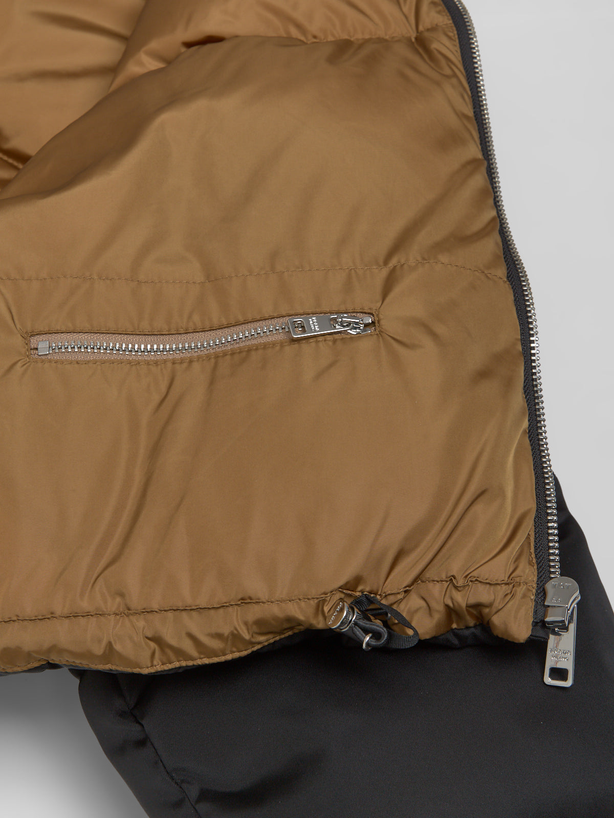 Re-Nylon Short Down Jacket in Black