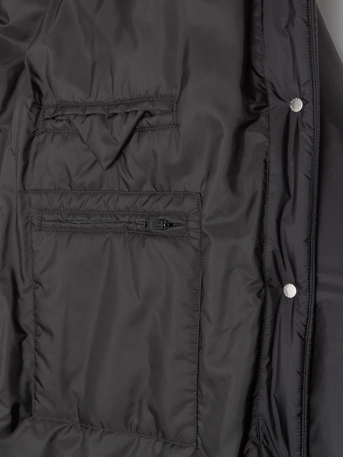 Re-Nylon Lightweight Raincoat in Black