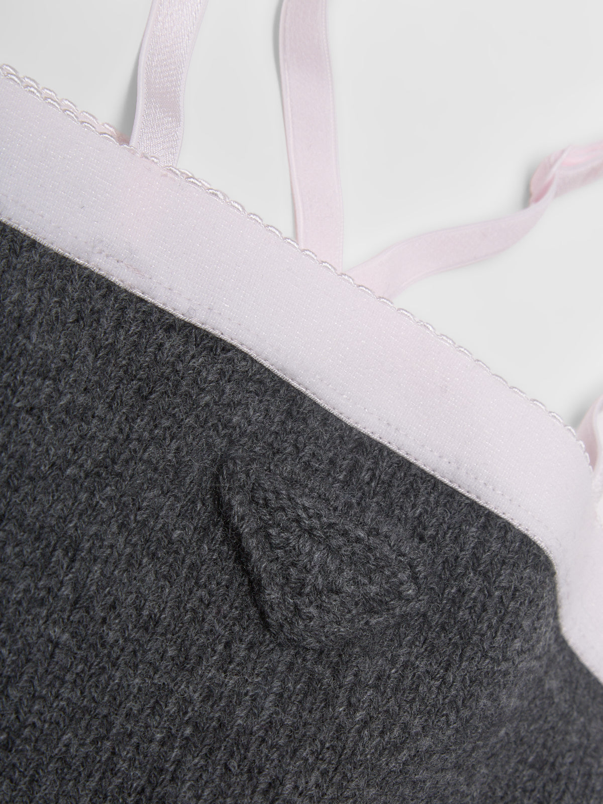 Cashmere and Wool Top in Anthracite