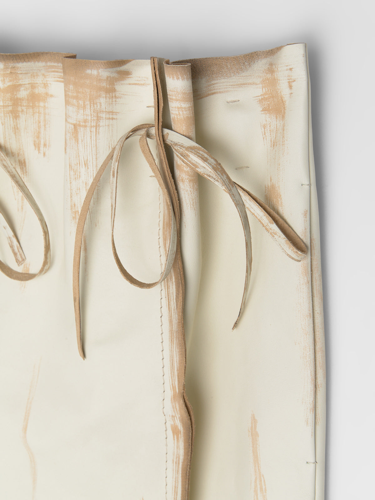 Leather Skirt in White