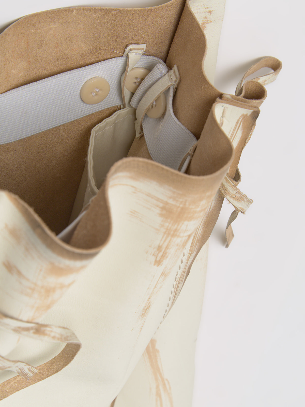 Leather Skirt in White