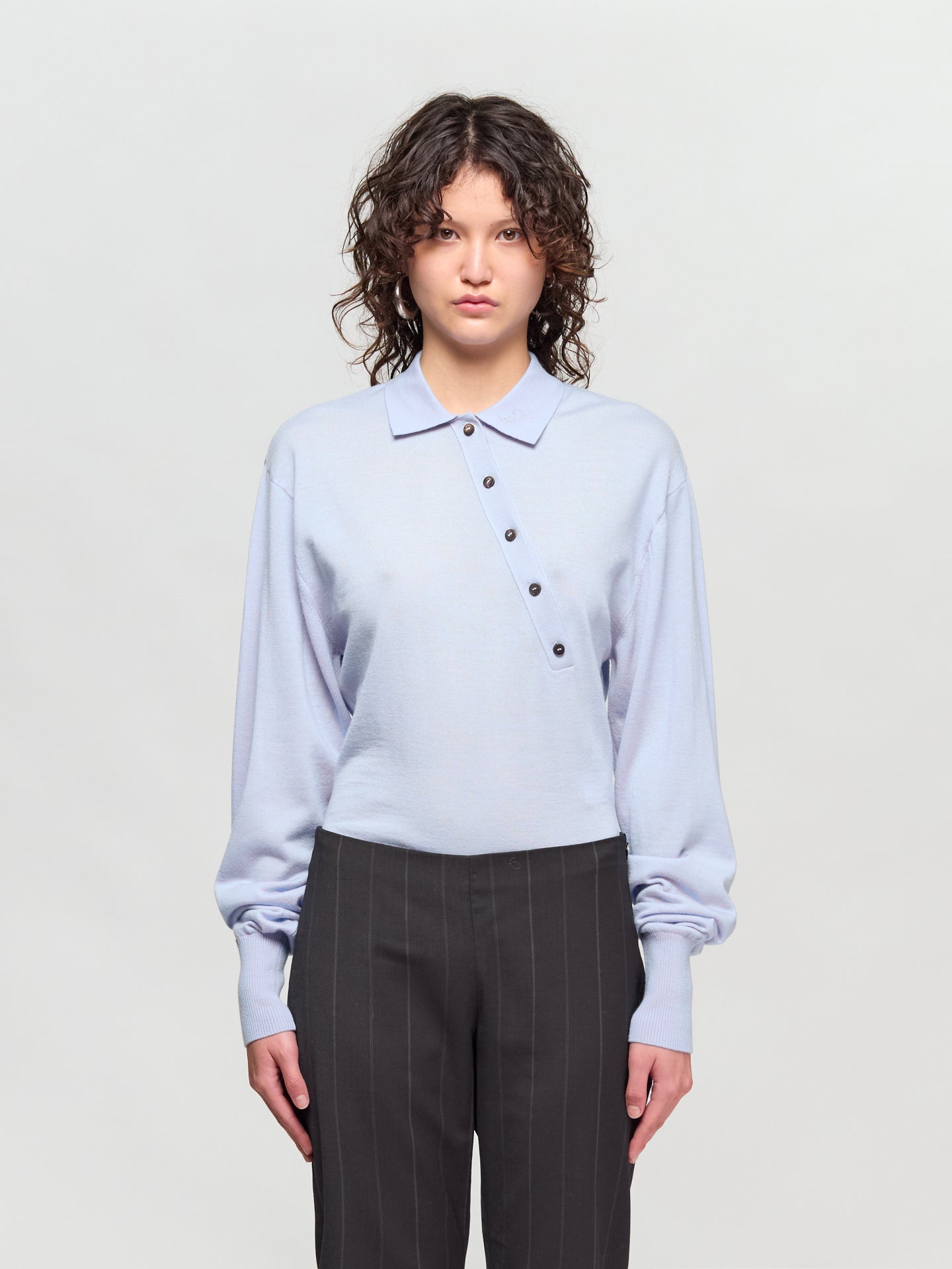 Le Body Tordu Merino in Blue