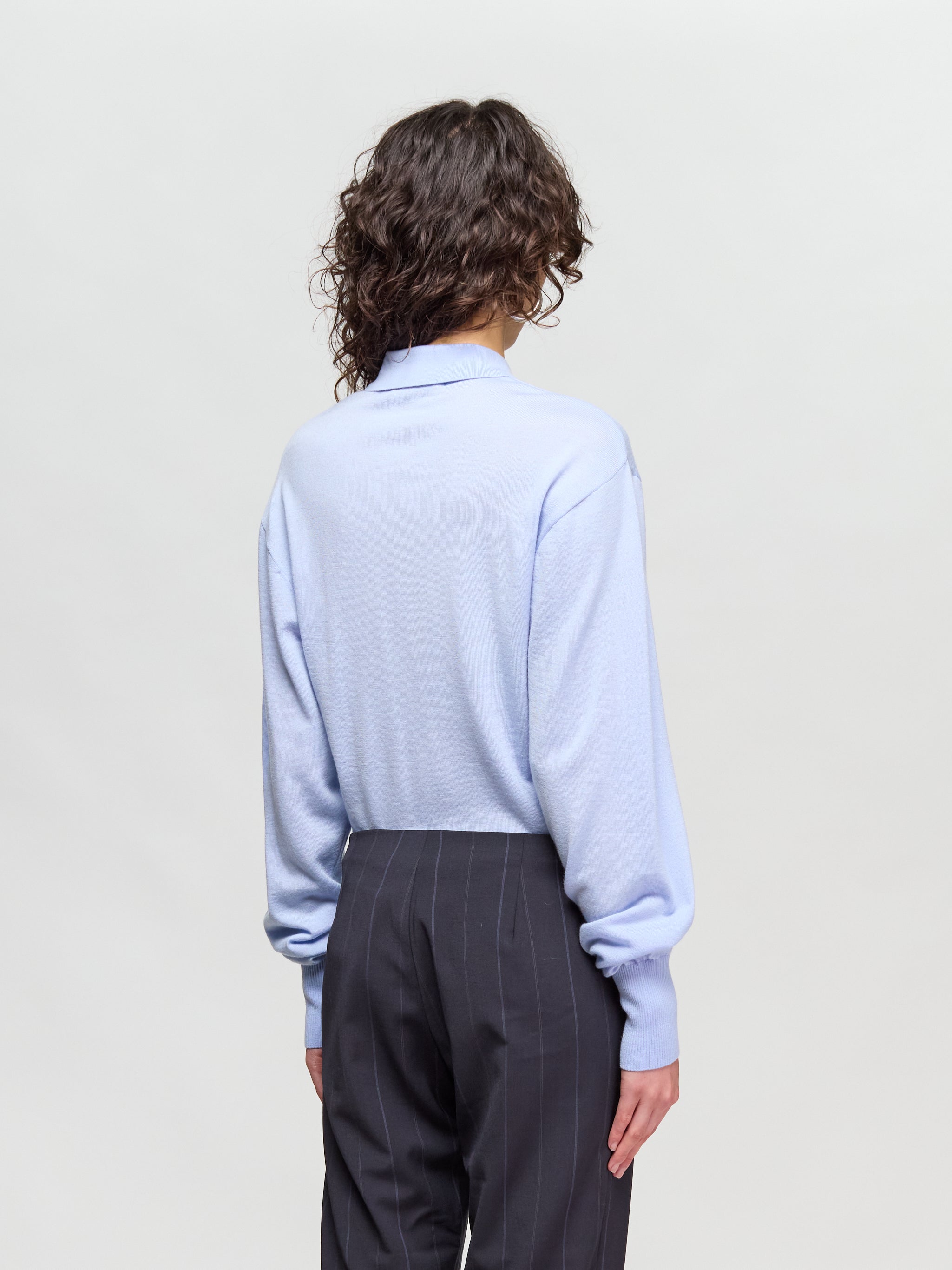 Le Body Tordu Merino in Blue