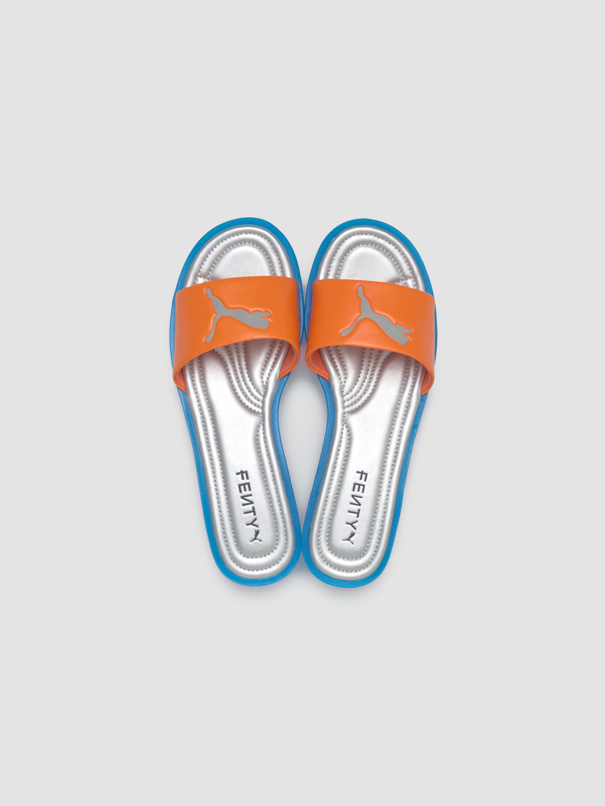 x FENTY WMNS Chic Slide in Ricki Orange & Racing Blue