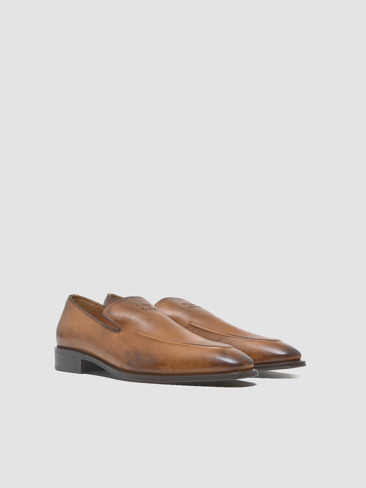 Leather Loafers in Cognac