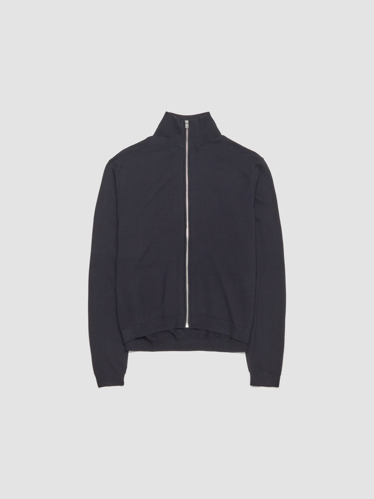 Zip-Up Cardigan in Black