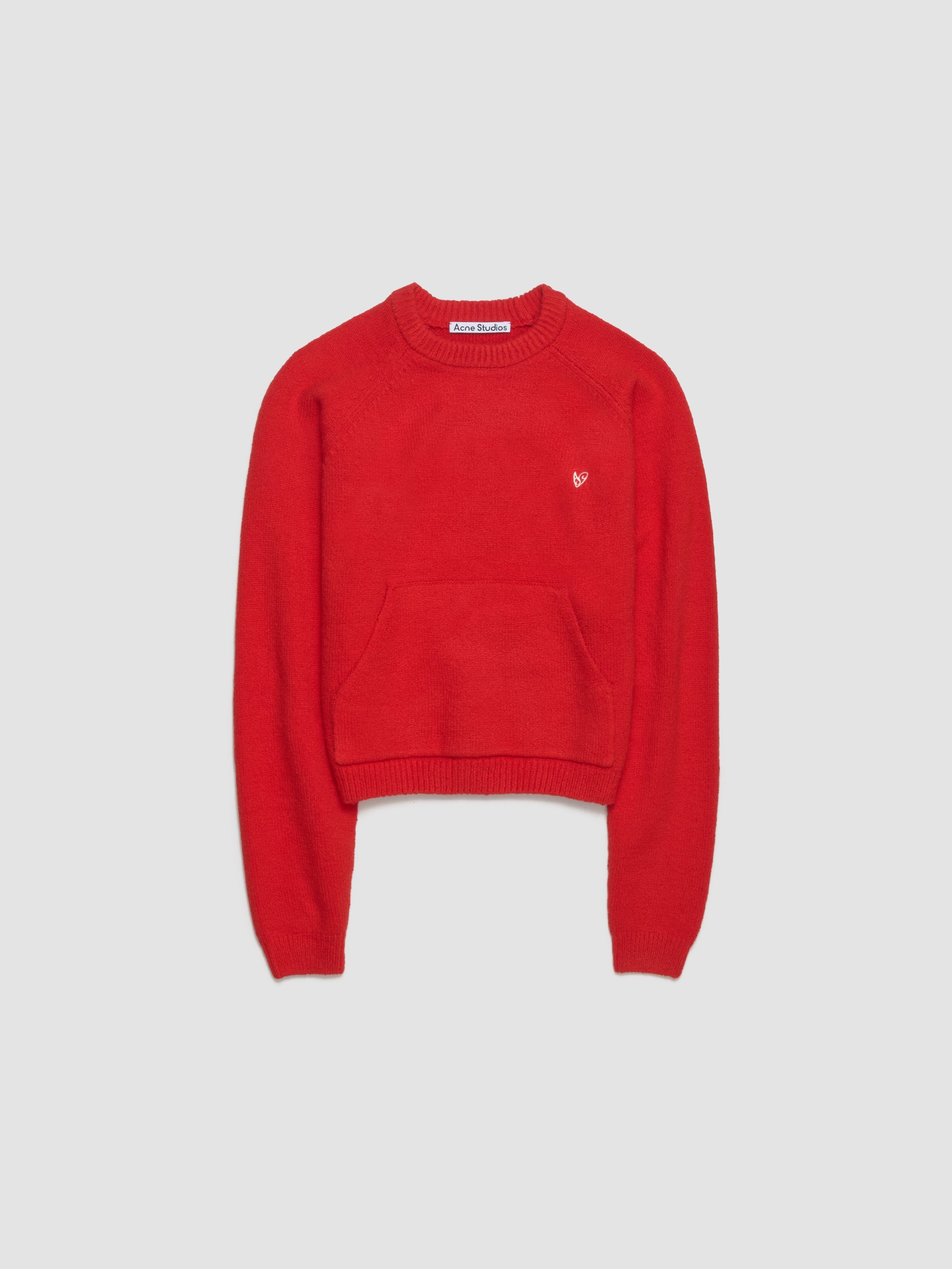 Knitted Sweatshirt in Red