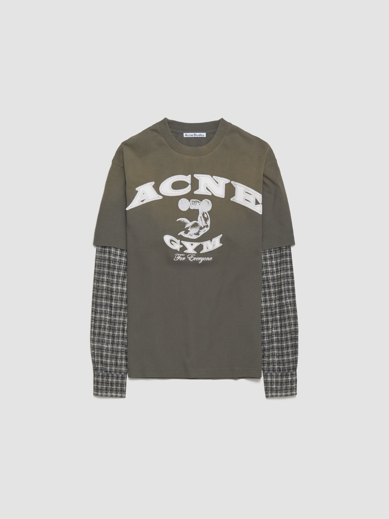 Layered Long-Sleeved T-Shirt in Vintage Green