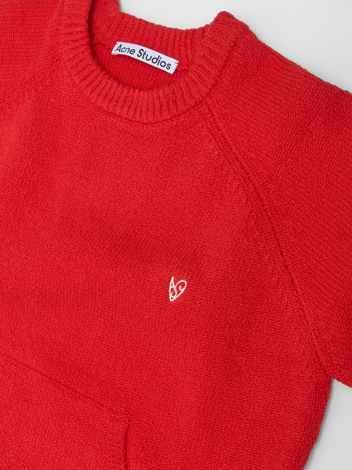 Knitted Sweatshirt in Red