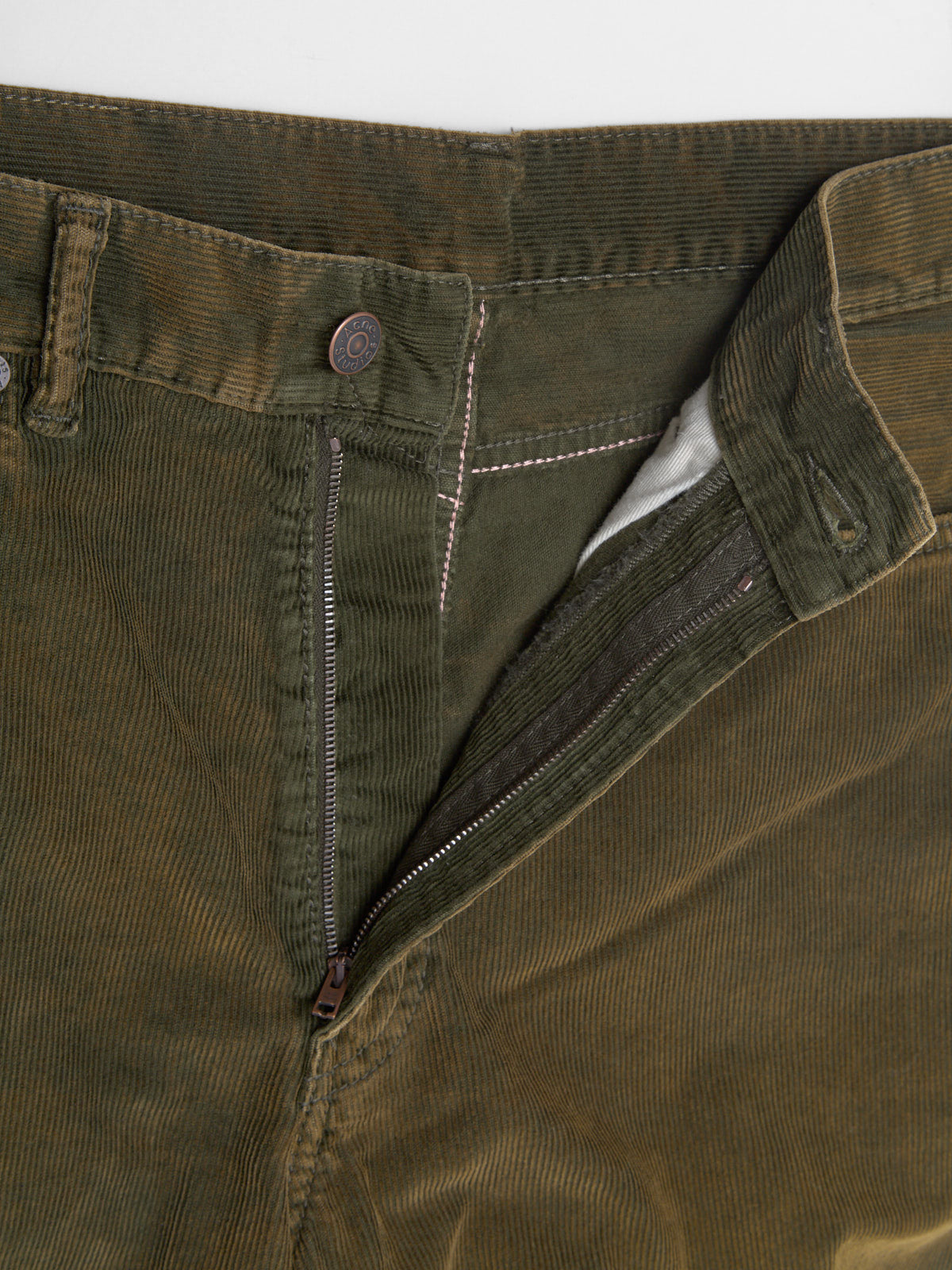 Denim Jeans in Olive Green