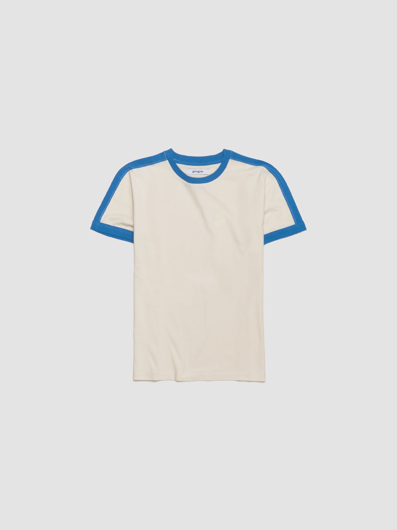 Diego Short Sleeve T-Shirt in White & Blue