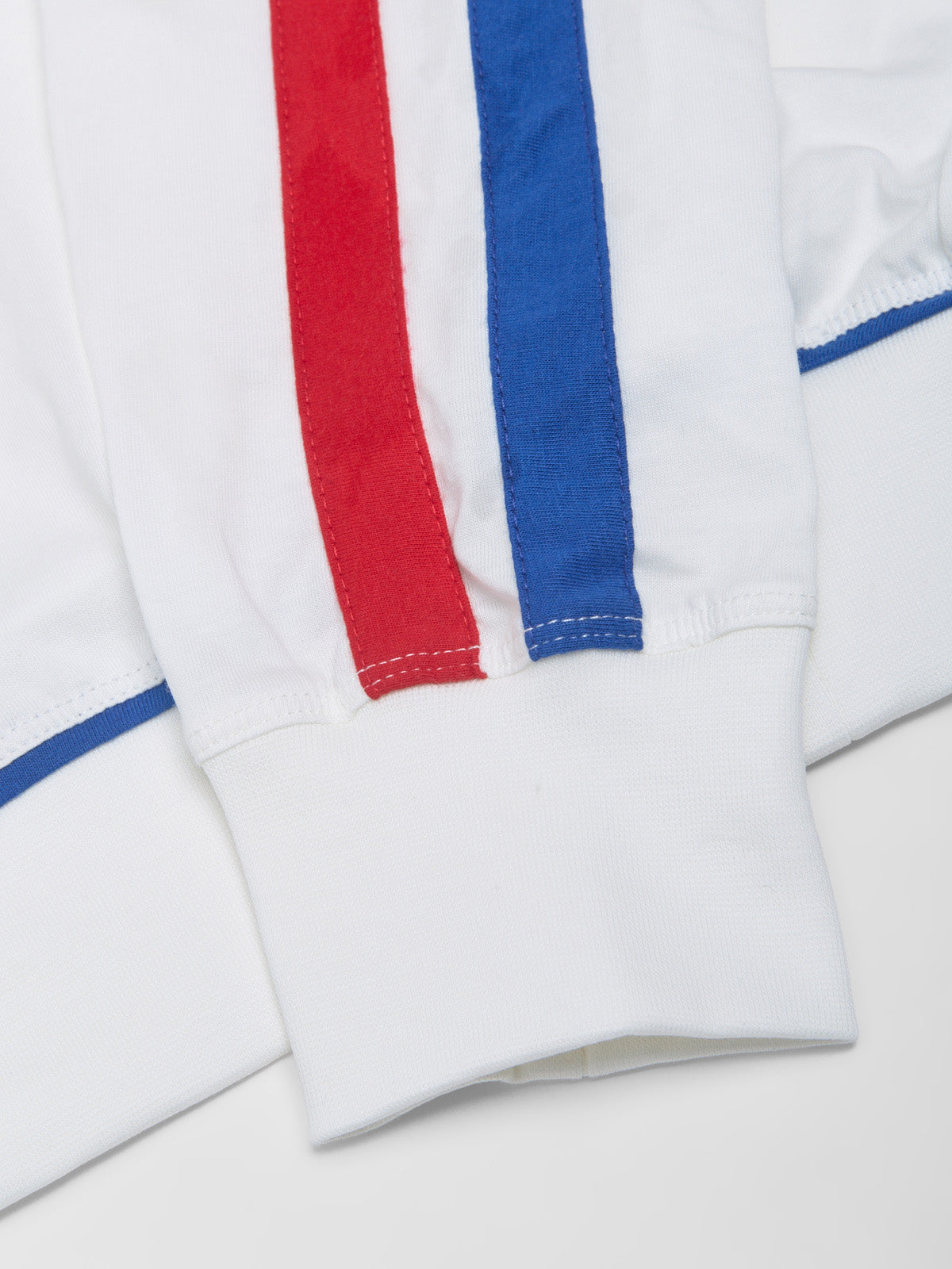 Lucas Long Sleeve T-Shirt in White & Red