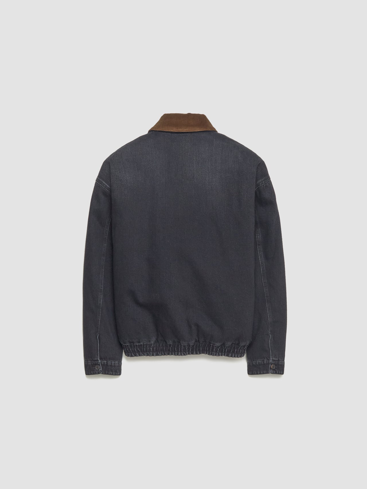 Denim Blouson Jacket in Black