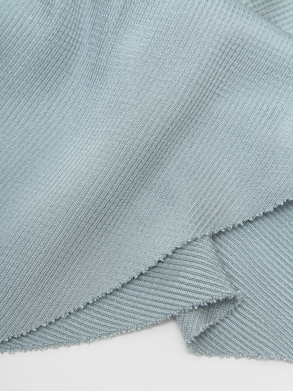 Silk Midi Skirt in Astro Blue