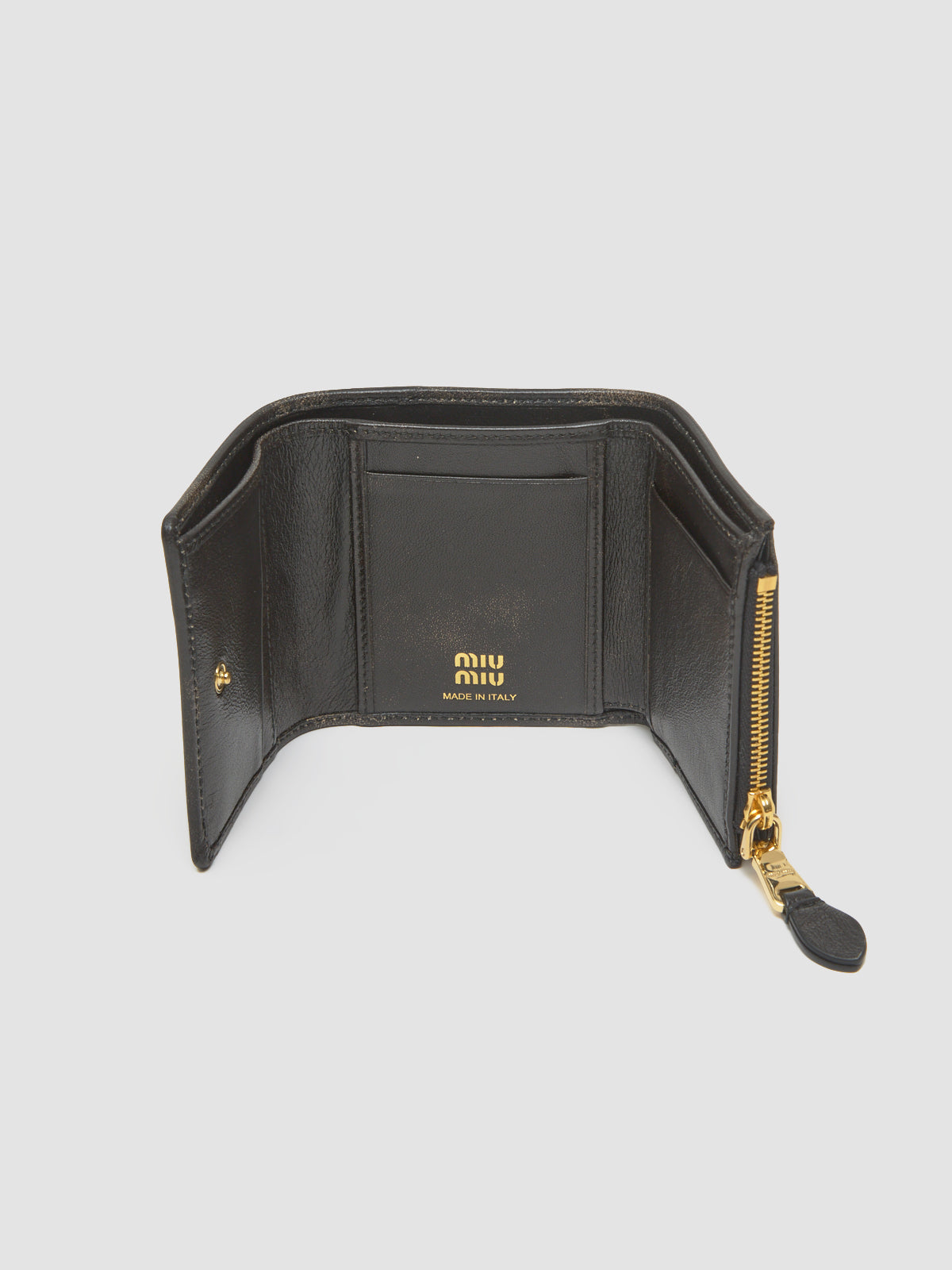 Small Nappa Leather Wallet in Coffee Brown