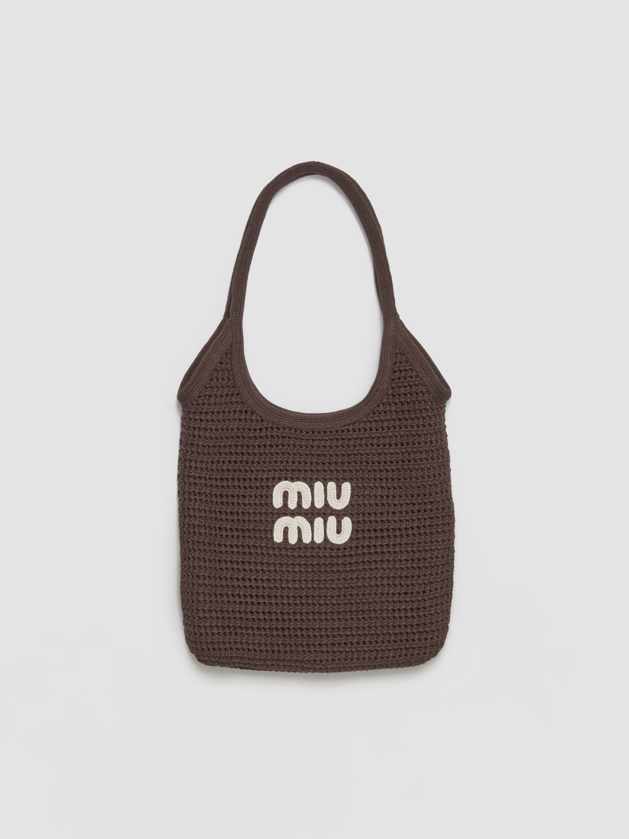 Woven Shopping Bag in Cocoa & Chalk