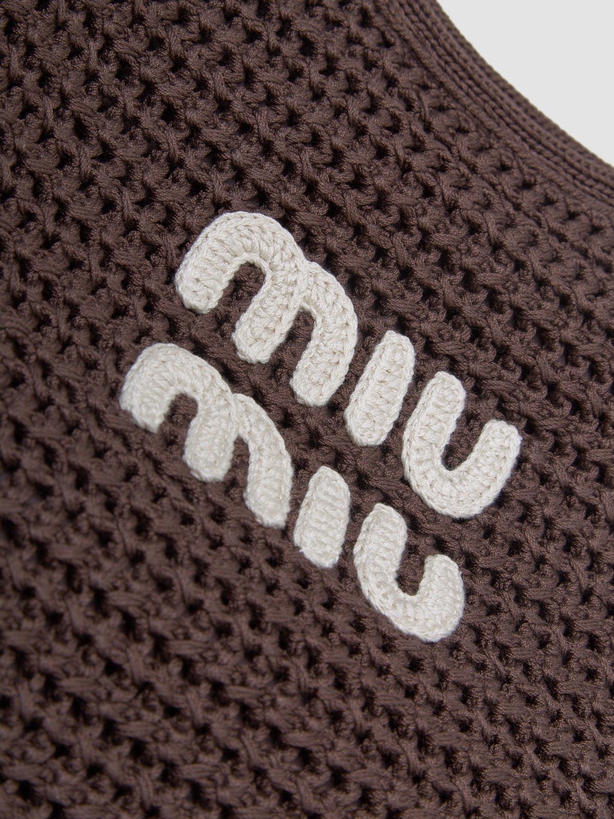 Woven Shopping Bag in Cocoa & Chalk