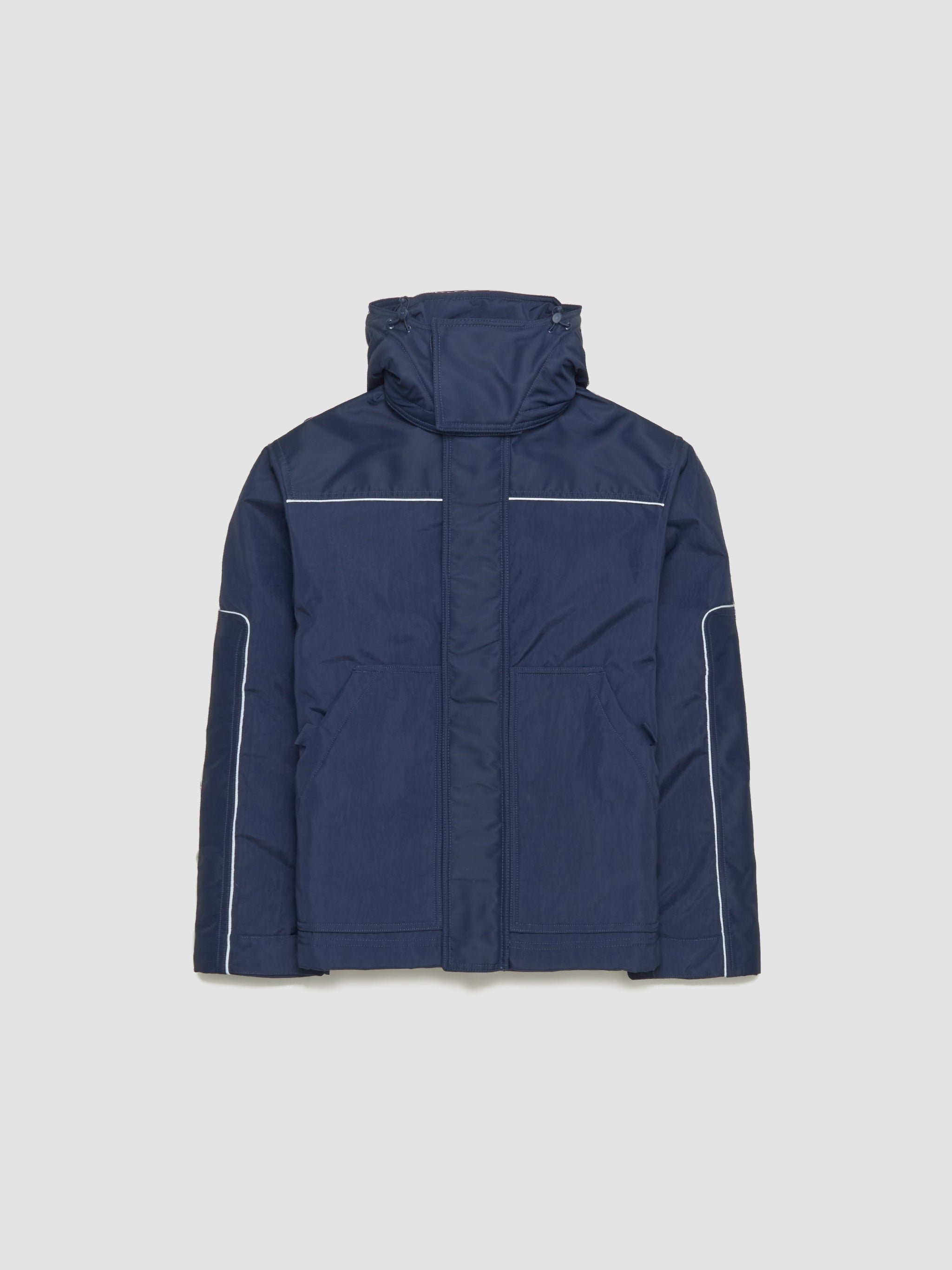 x Stüssy Hooded Utility Jacket in Obsidian
