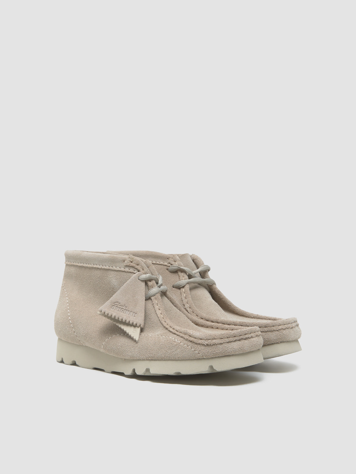 x PAF WallabeeBT Ankle Boots in Beige & Suede