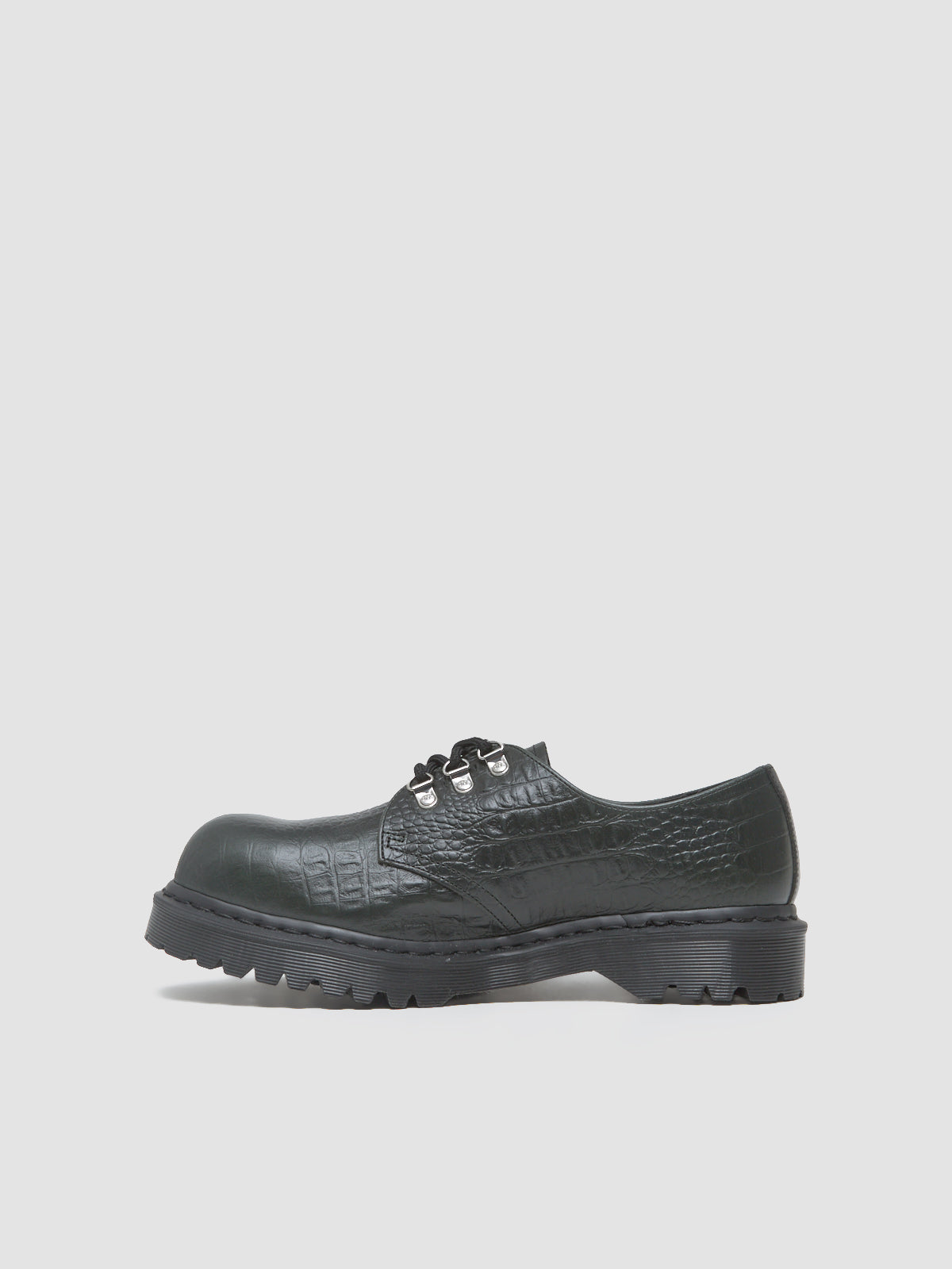 1461 Steel Toe Shoe in Forest Green