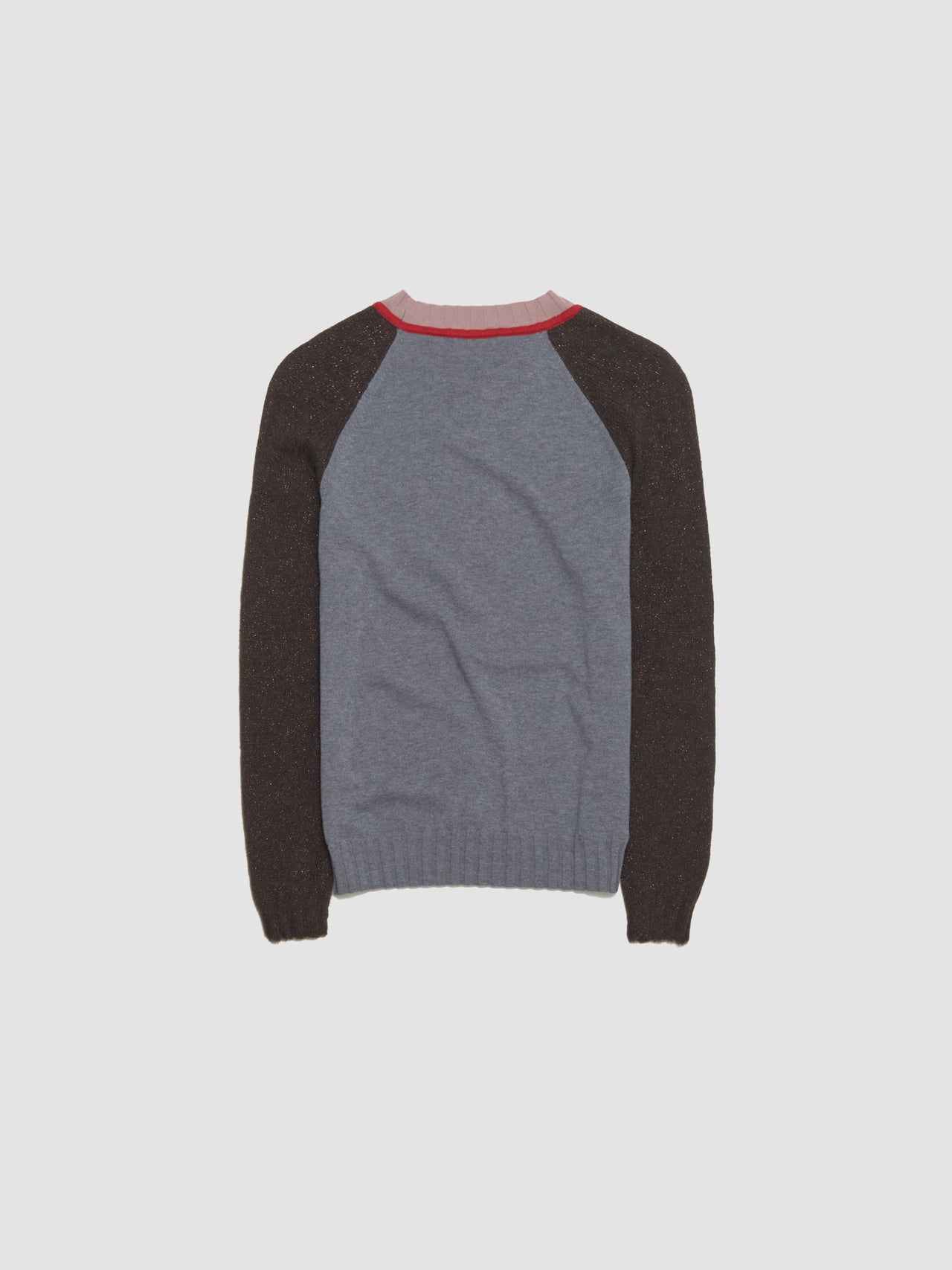 Jock In The Closet Sweater in Grey & Brown