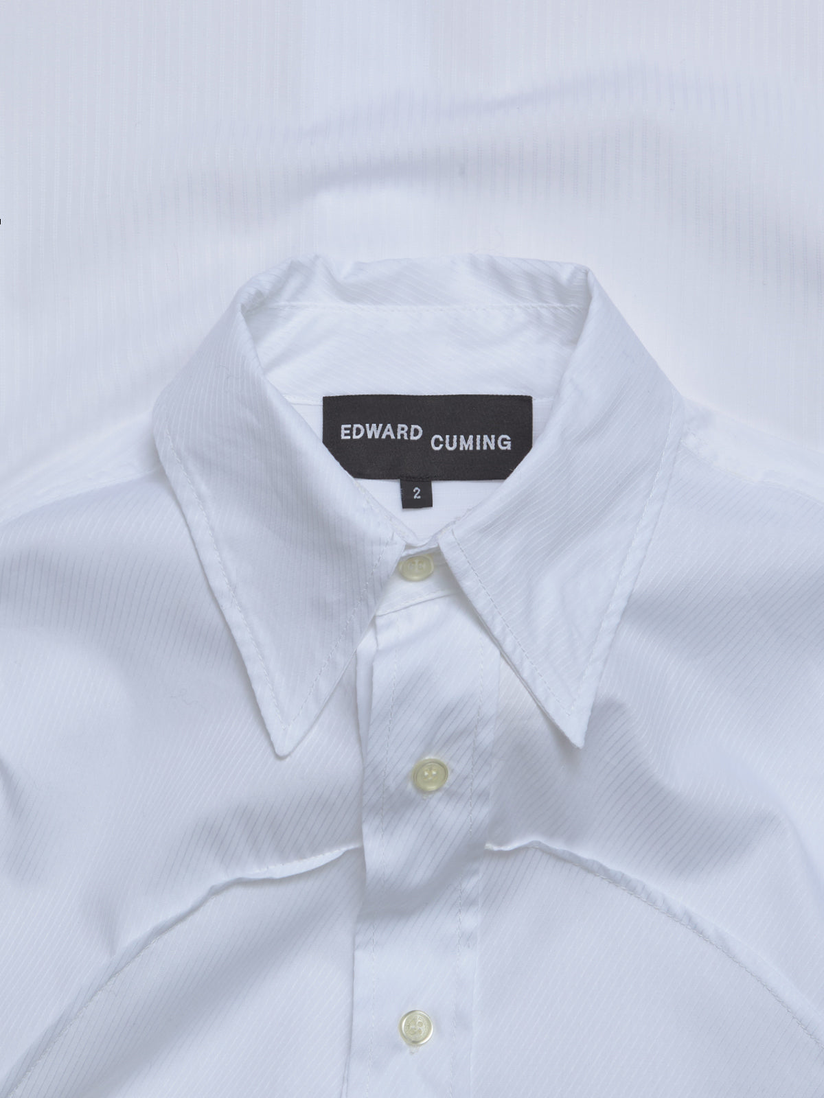 Pin-Tuck Lung Shirt in White