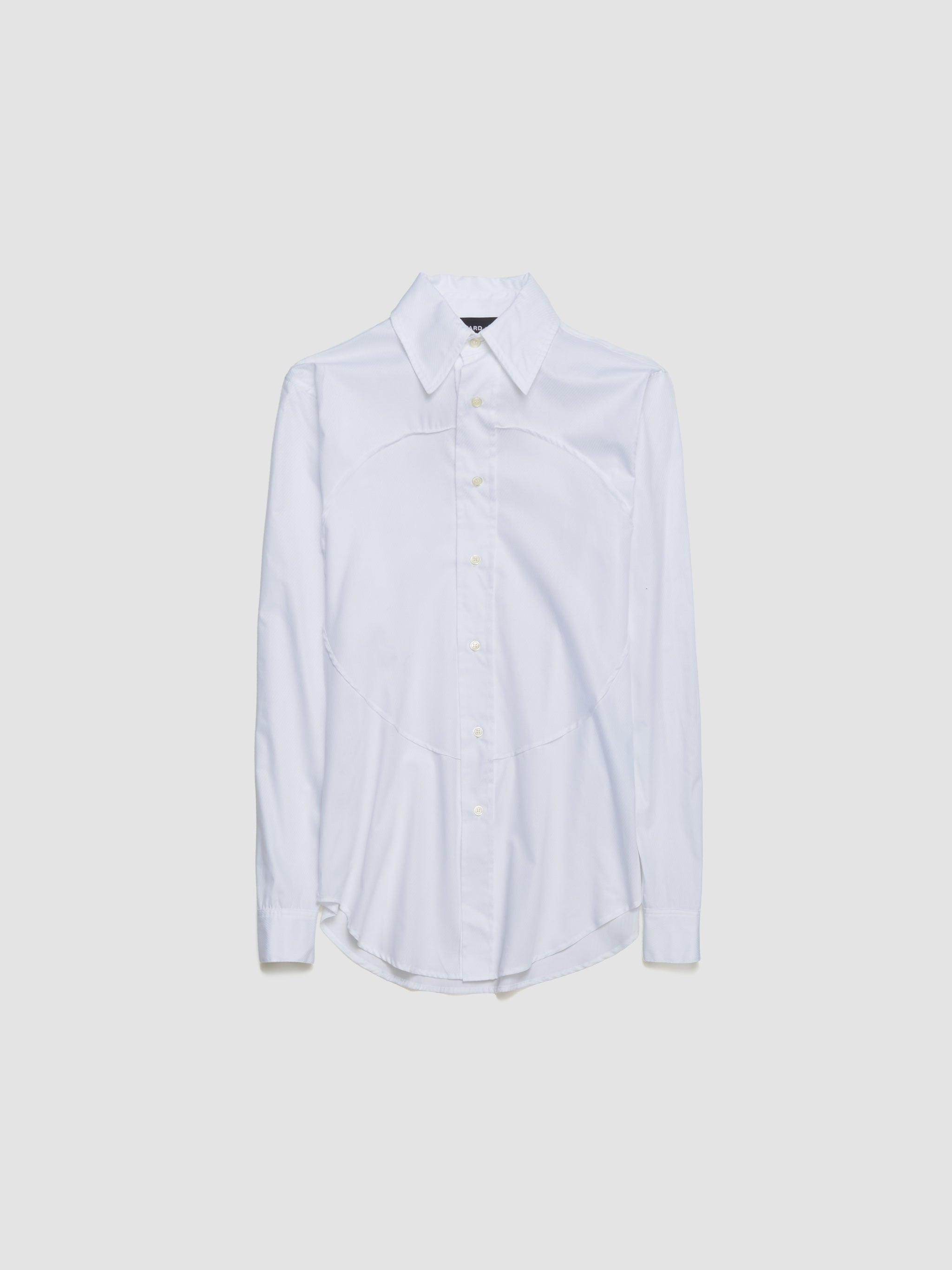 Pin-Tuck Lung Shirt in White
