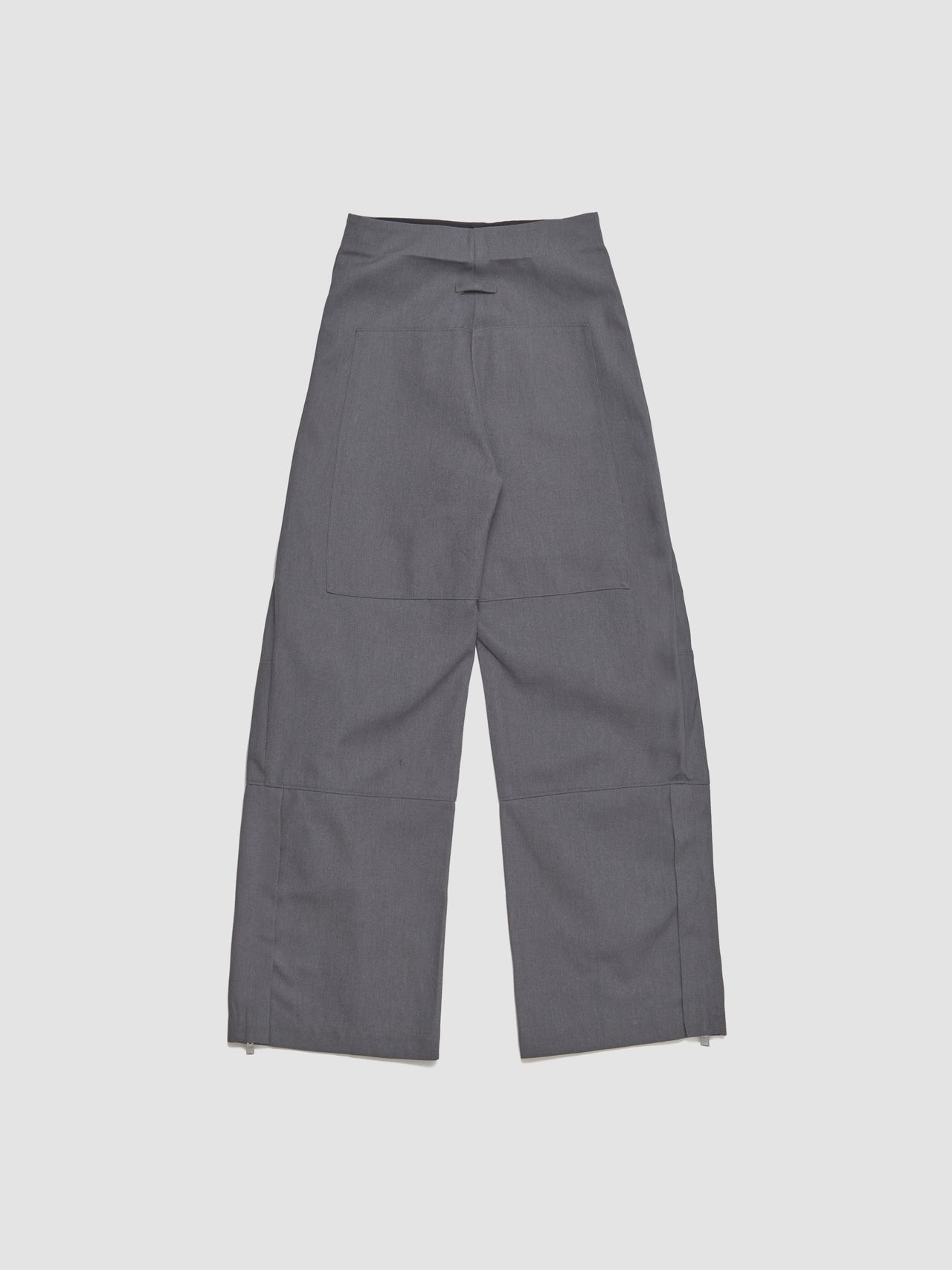 Pleated Pants with Zip Detail in Dark Grey
