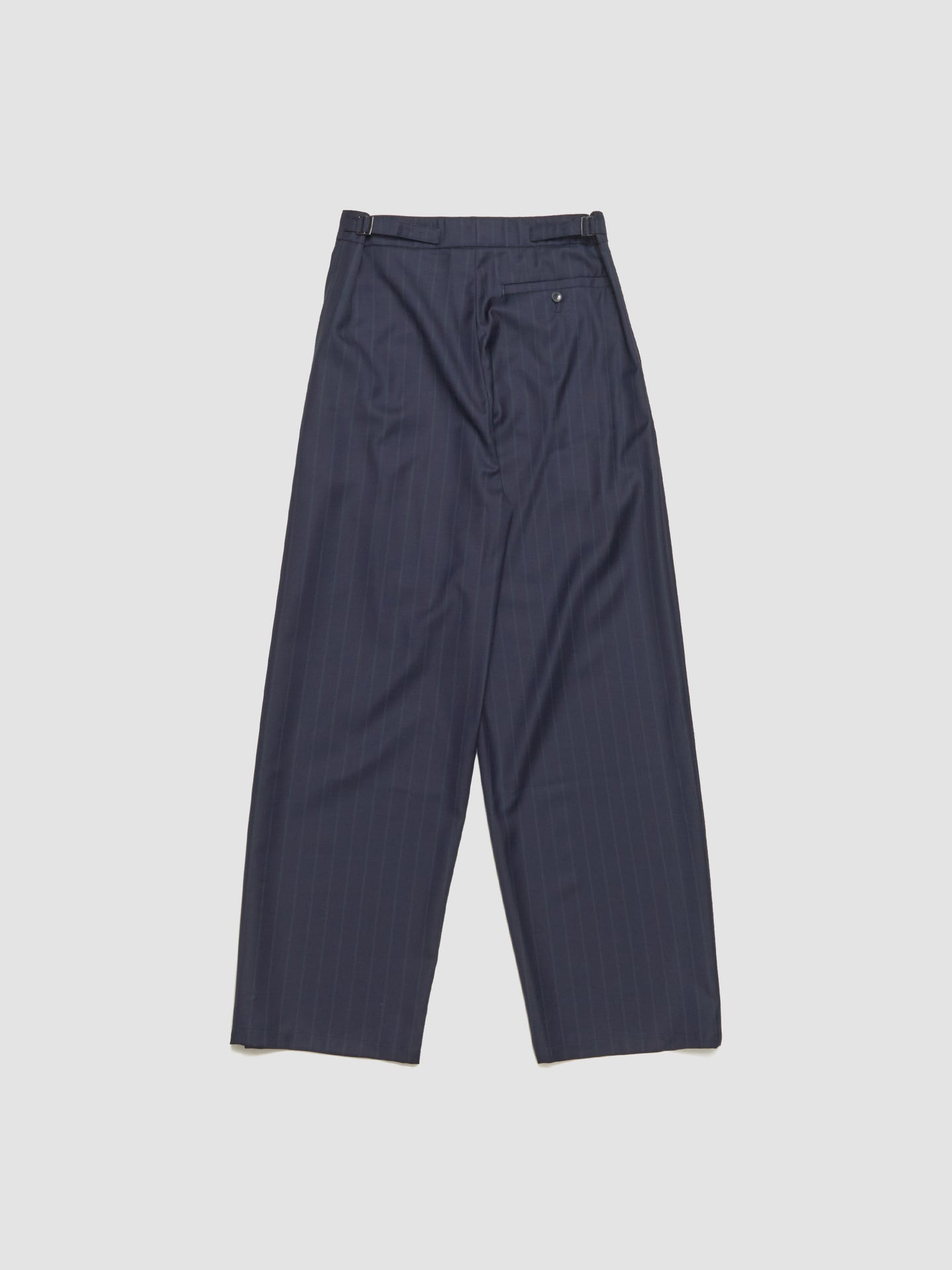 Piero Pants in Navy Double Pinstripe