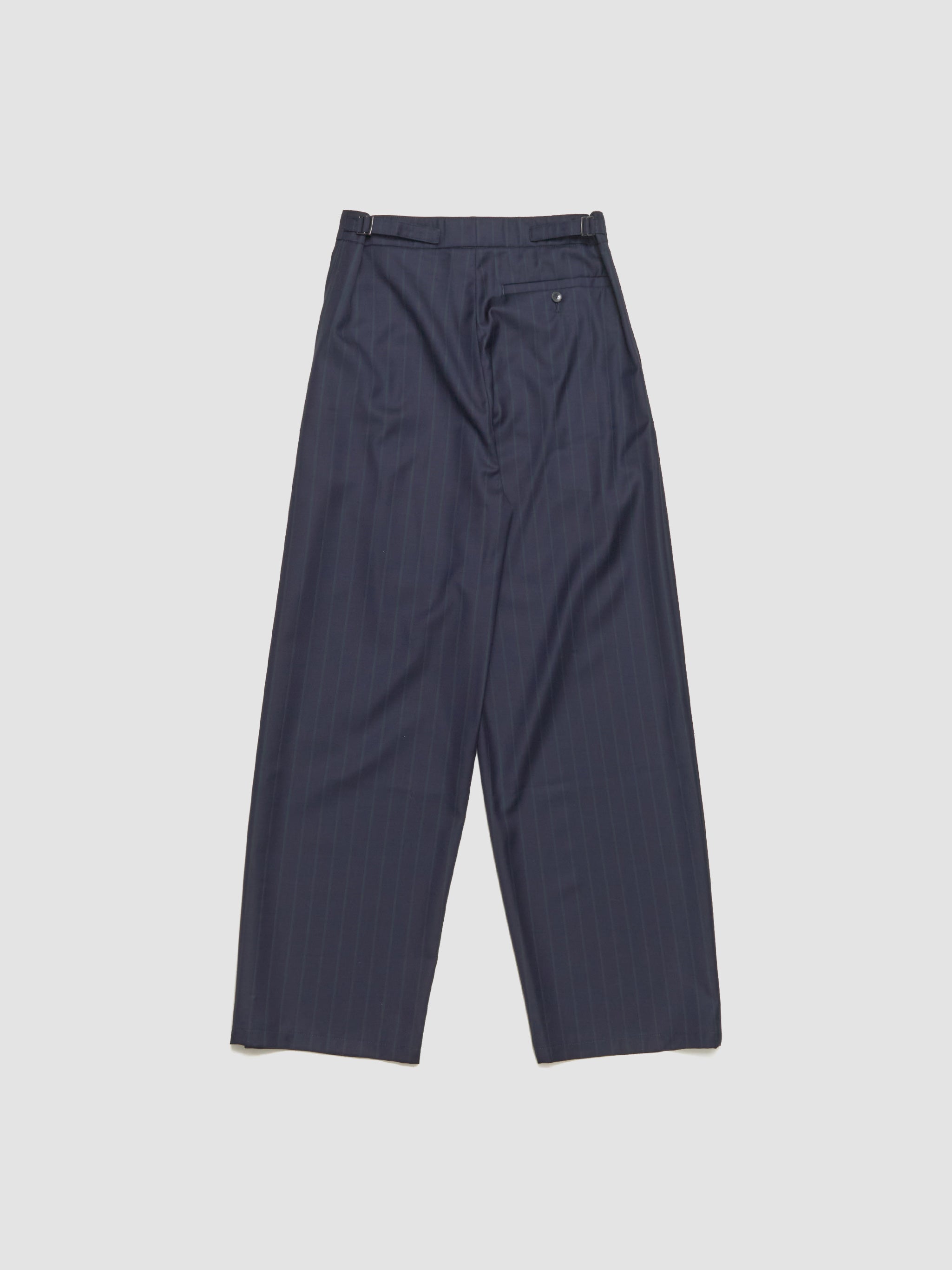 Piero Pants in Navy Double Pinstripe