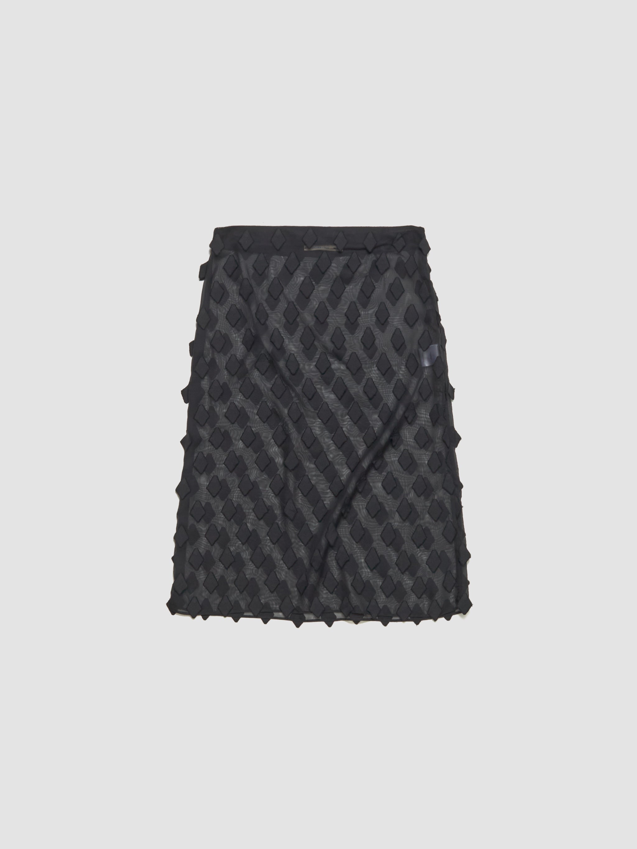 Tris Midi Skirt in Black