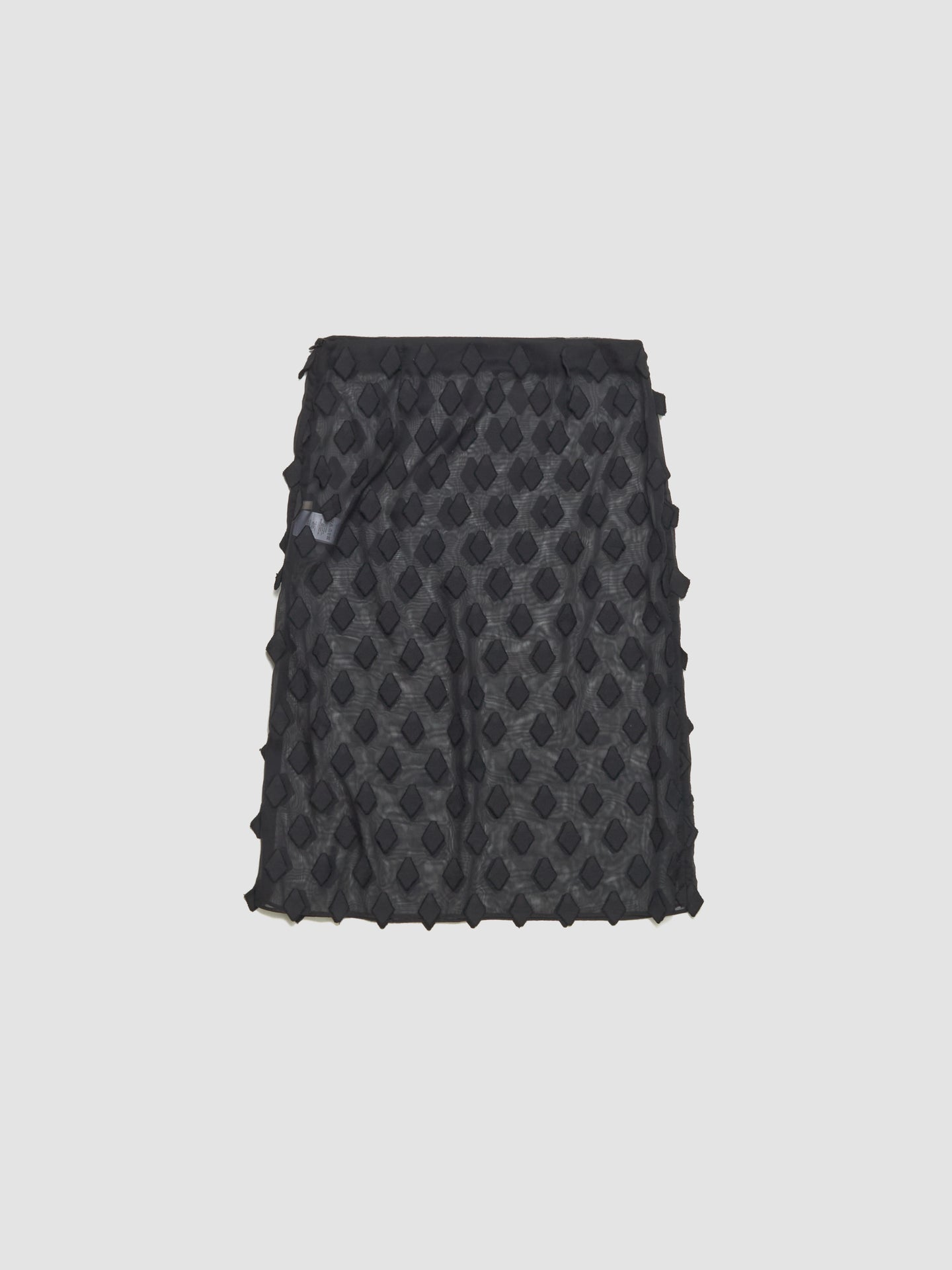Tris Midi Skirt in Black