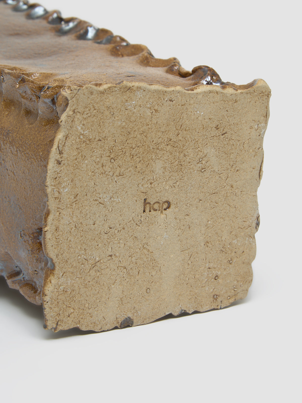 Squeezed Vase in Brown