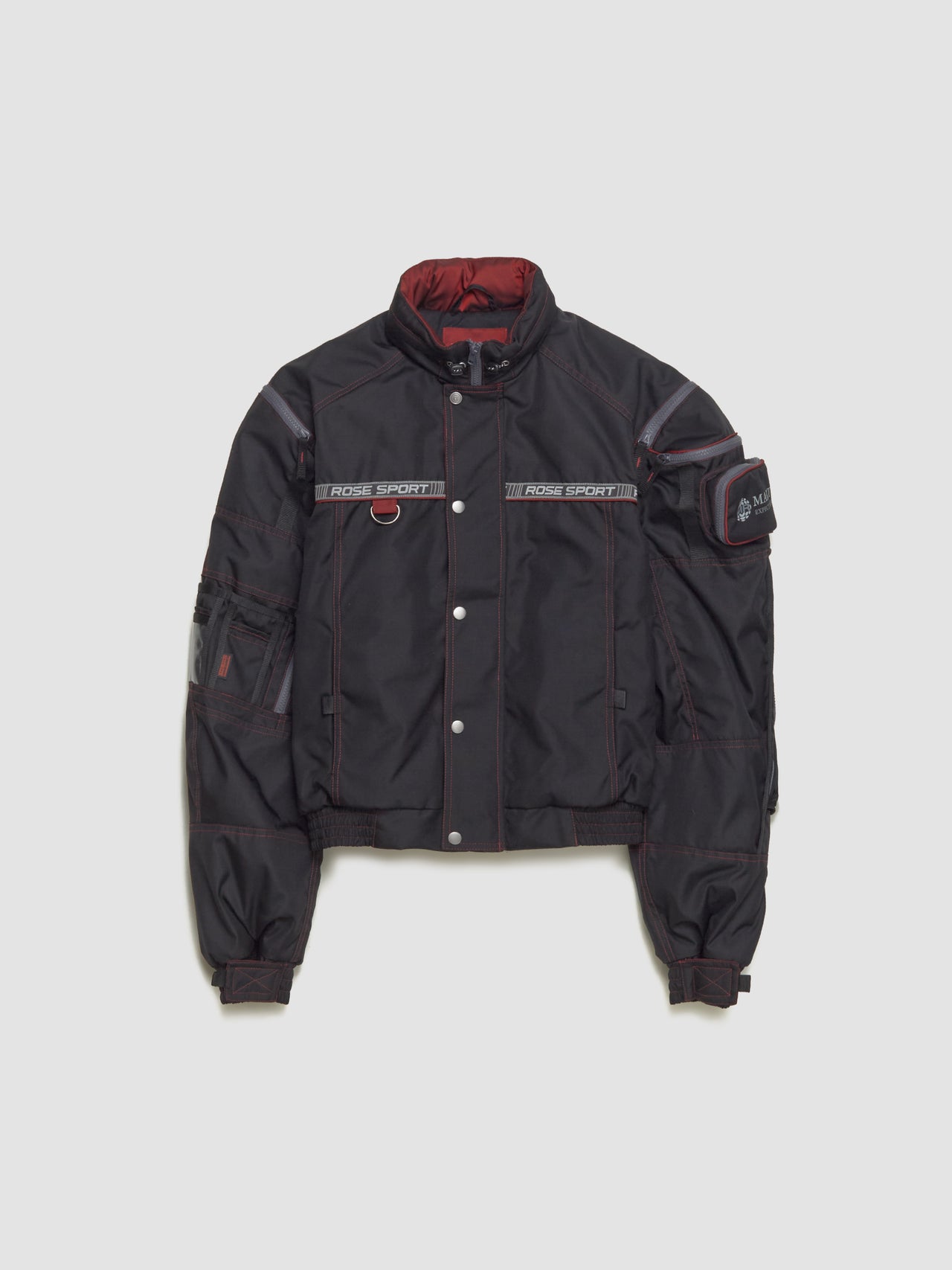 Bumbag Jacket in Black & Red