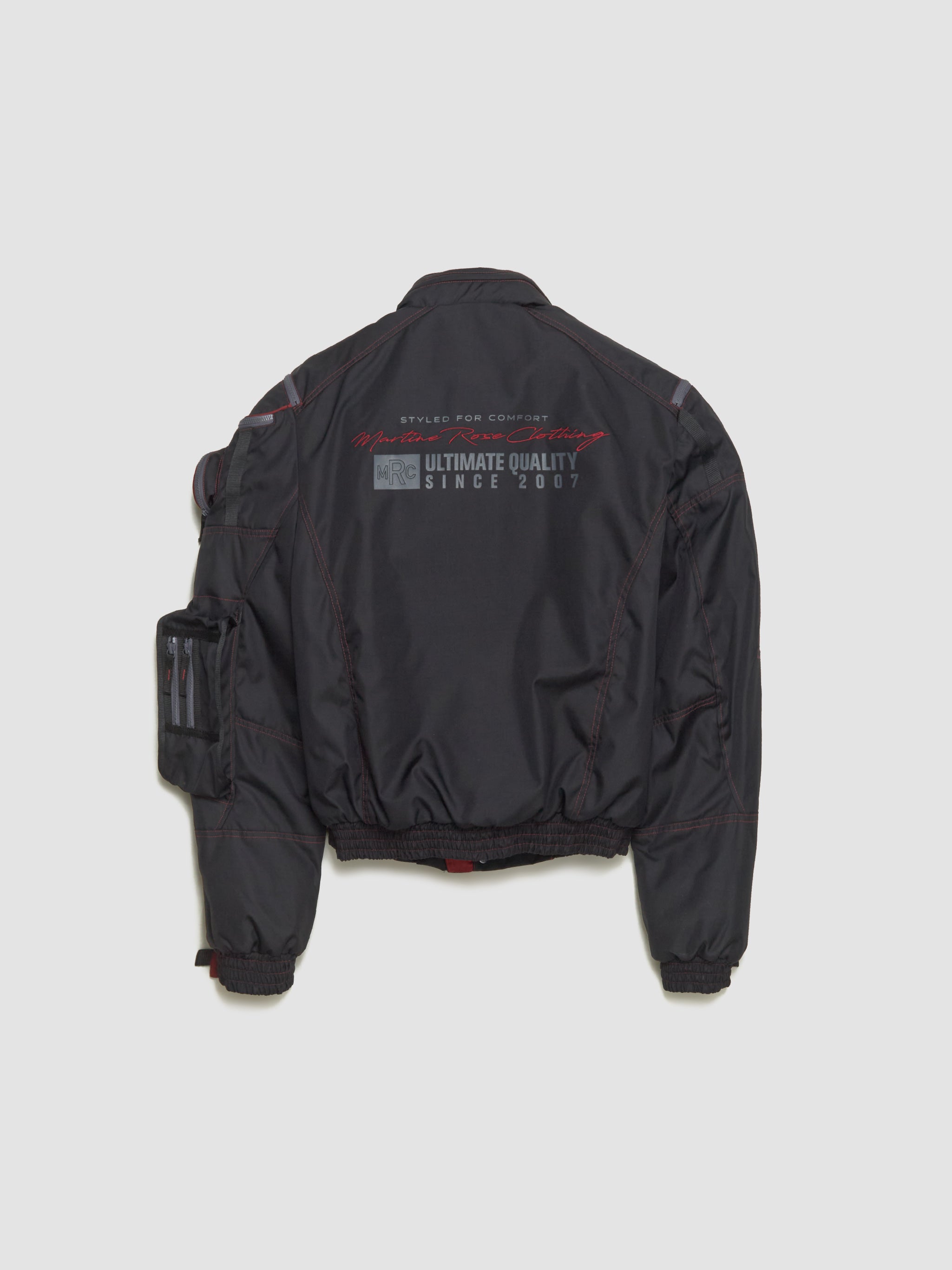 Bumbag Jacket in Black & Red