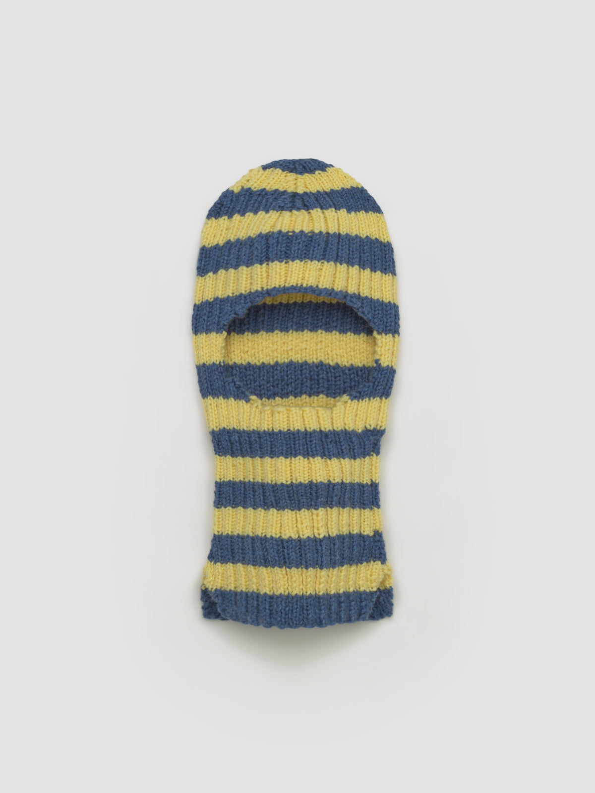 Balla Knitted Balaclava in Yellow & Blue