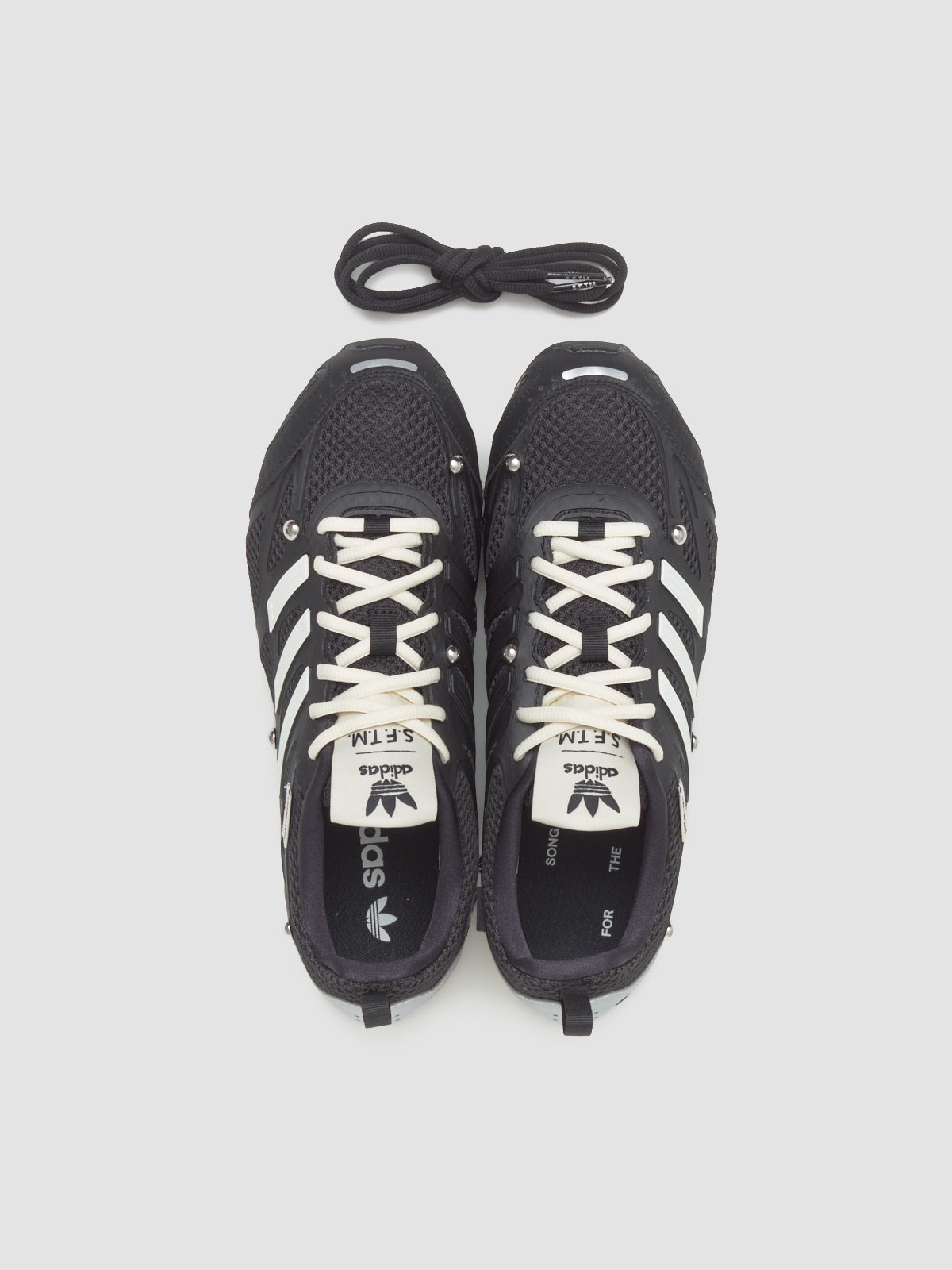 x SFTM Adizero PR Sneaker in Core Black & Cream White