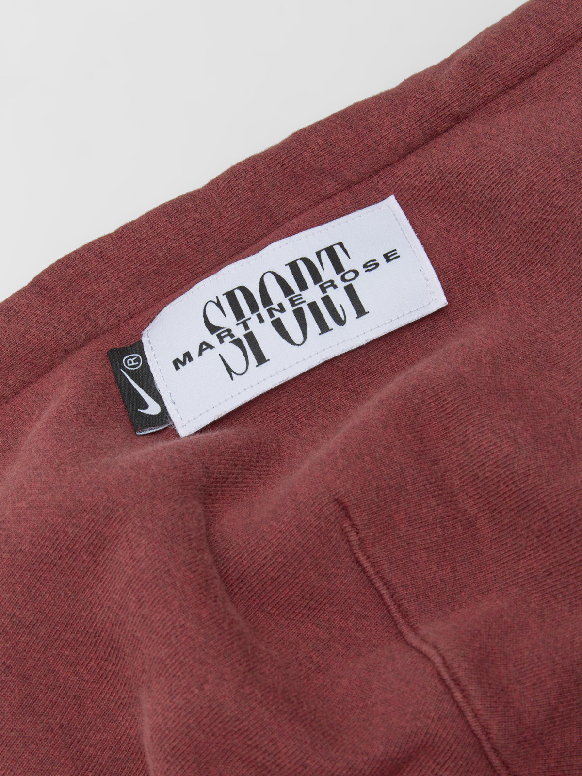 x Martine Rose Globus Hoodie in Team Crimson & Heather