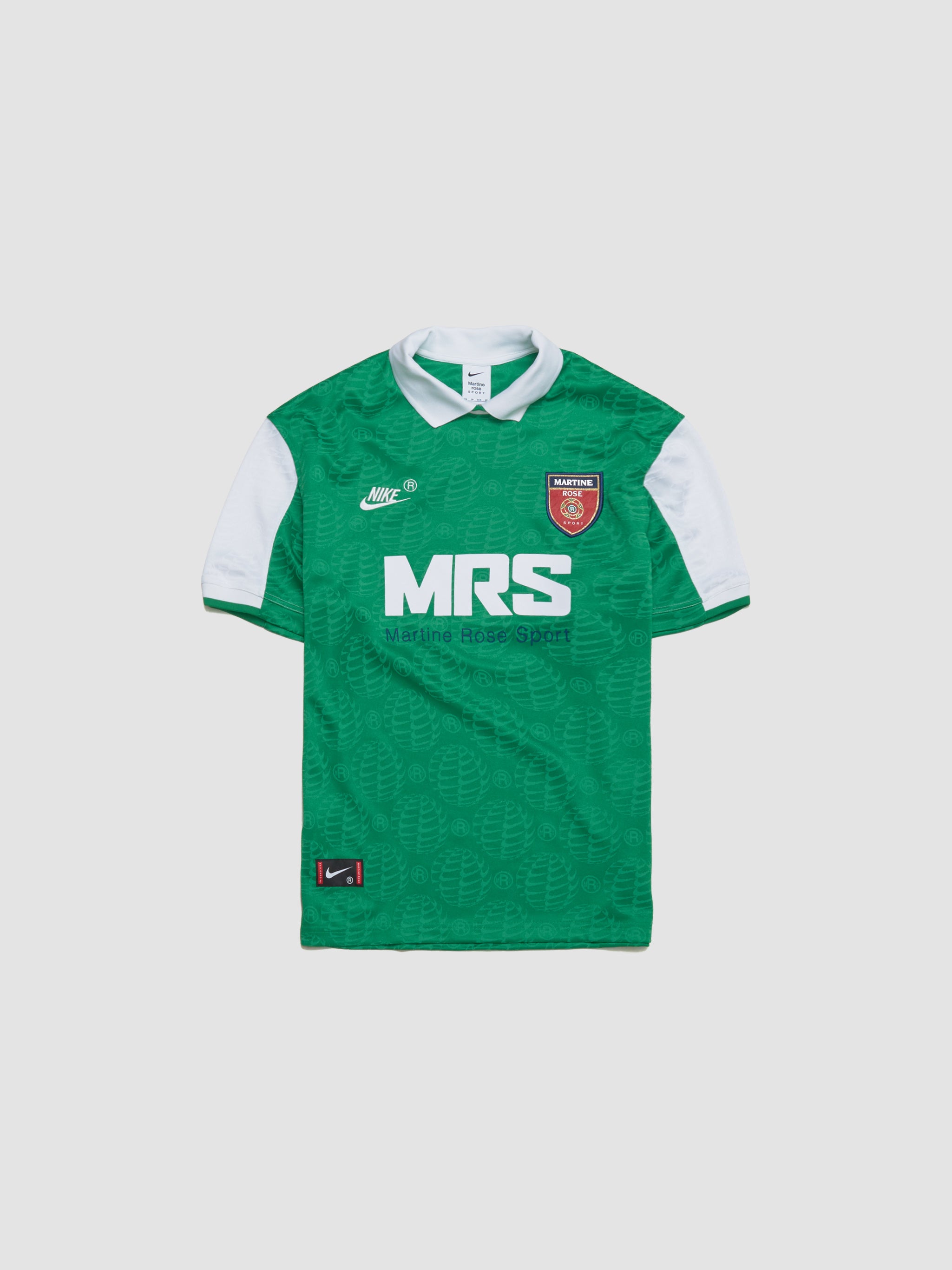 x Martine Rose Relaxed Jersey T-Shirt in Lucky Green & White