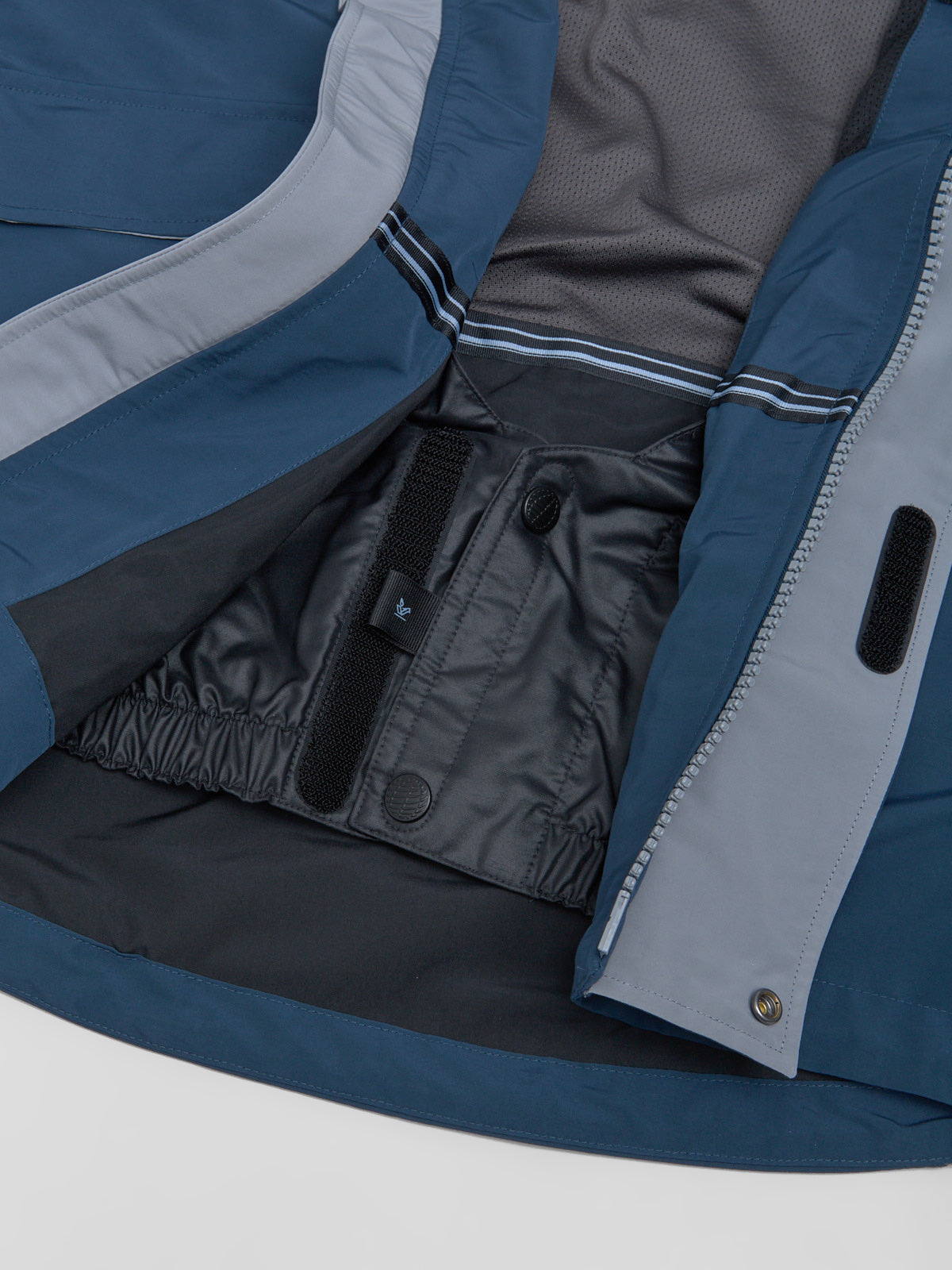 x Martine Rose Ski Parka in Armory Navy & Particle Grey