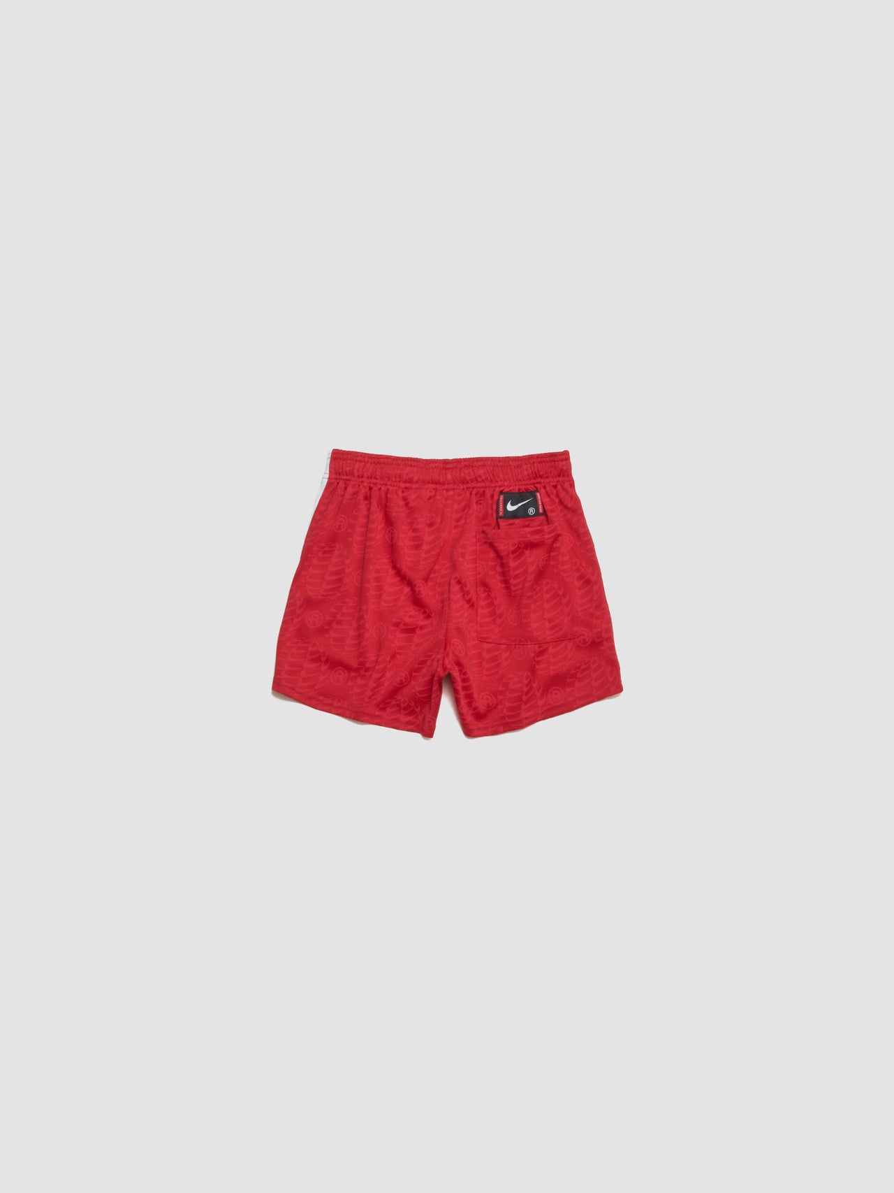 x Martine Rose Jersey Shorts in University Red & White