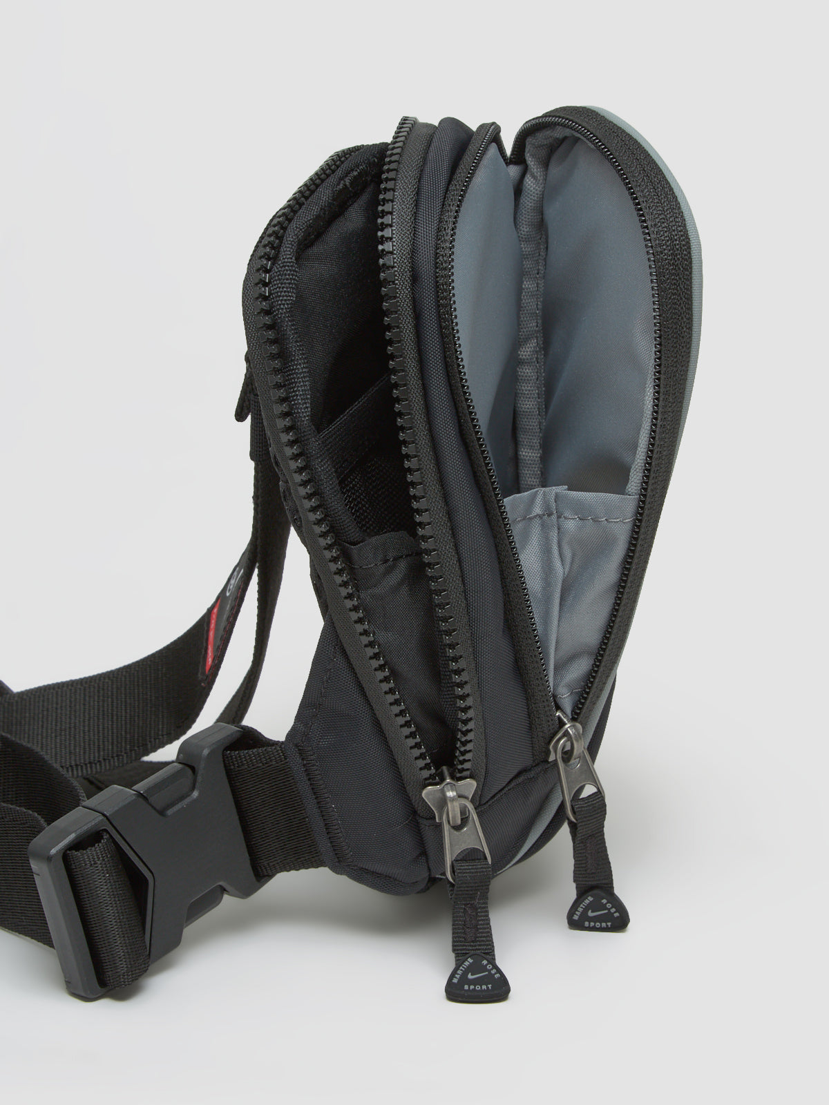 x Martine Rose Crossbody Bag in Black & Particle Grey