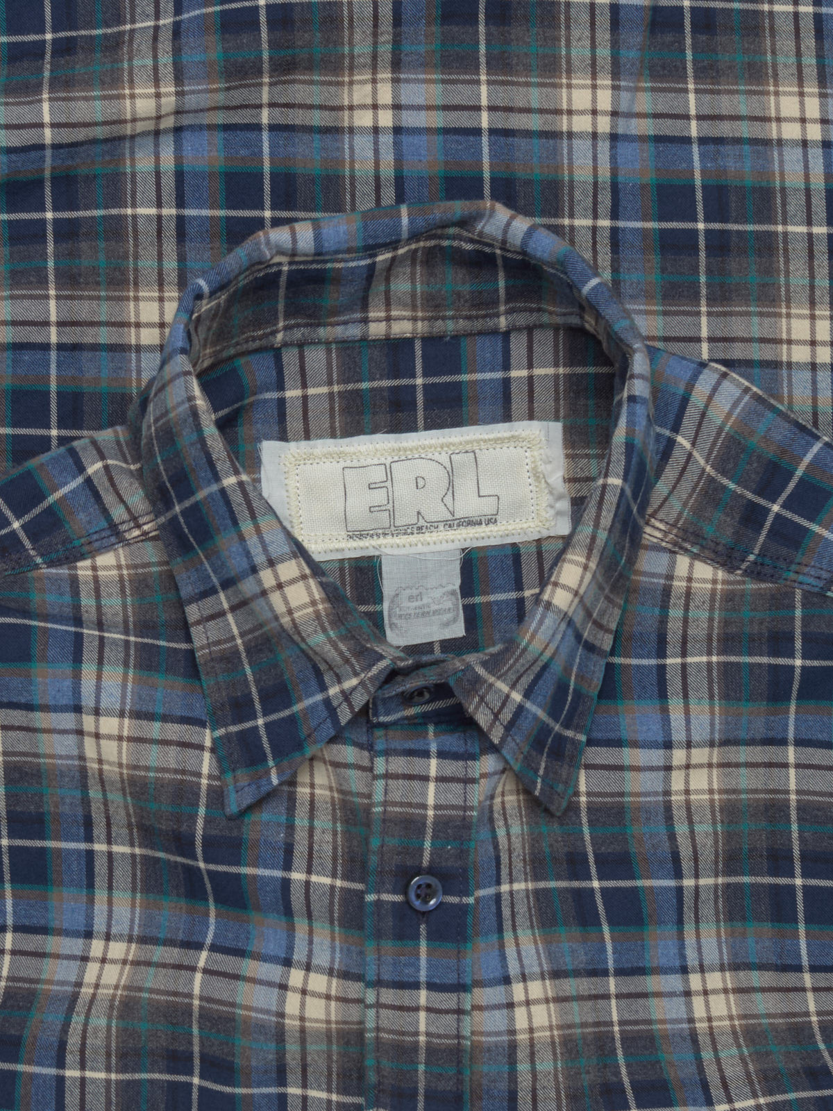Plaid Woven Shirt in Blue