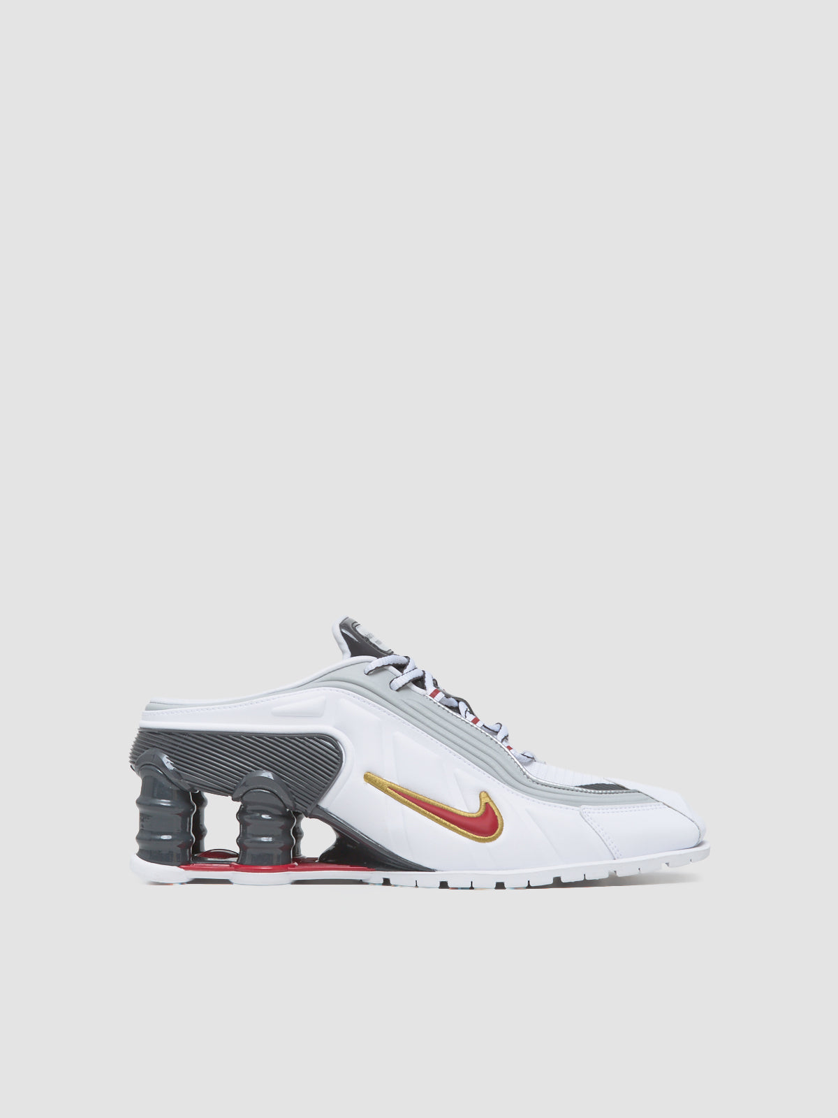 x Martine Rose WMNS Shox MR4 Sneaker in White & Varsity Red